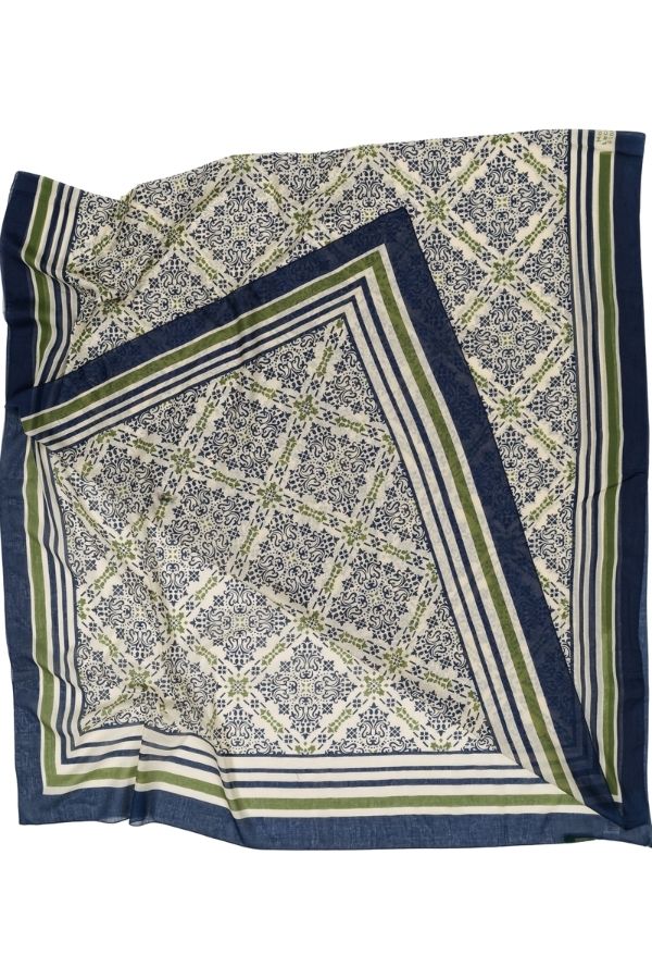 Azulejos Navy Sarong