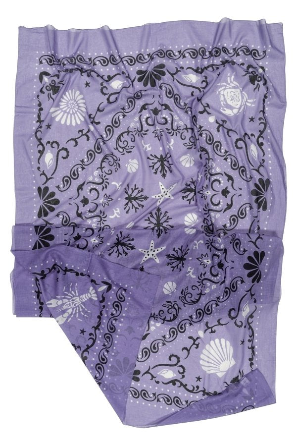 Lilac Crustaceans Sarong