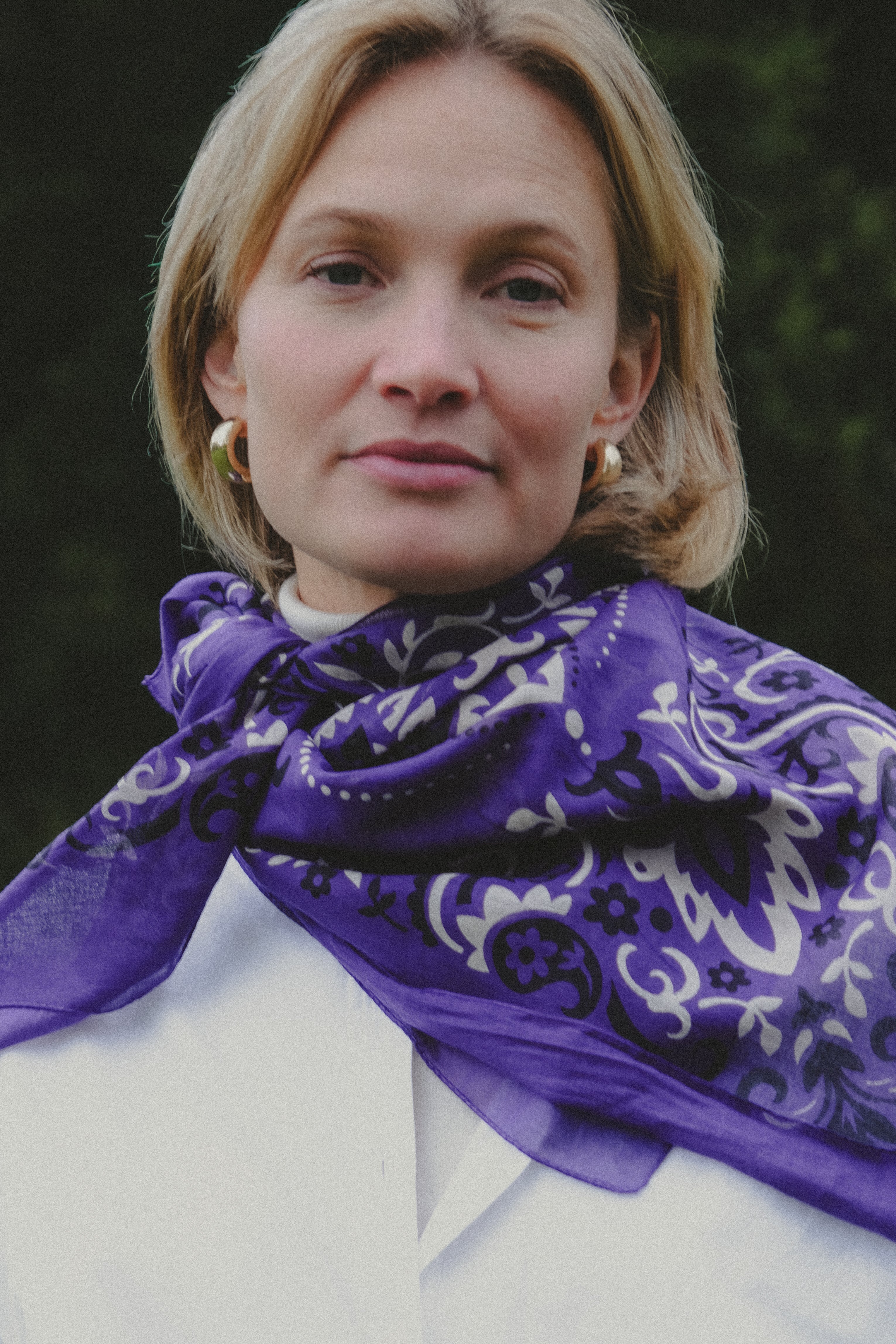 Bandana Purple cotton