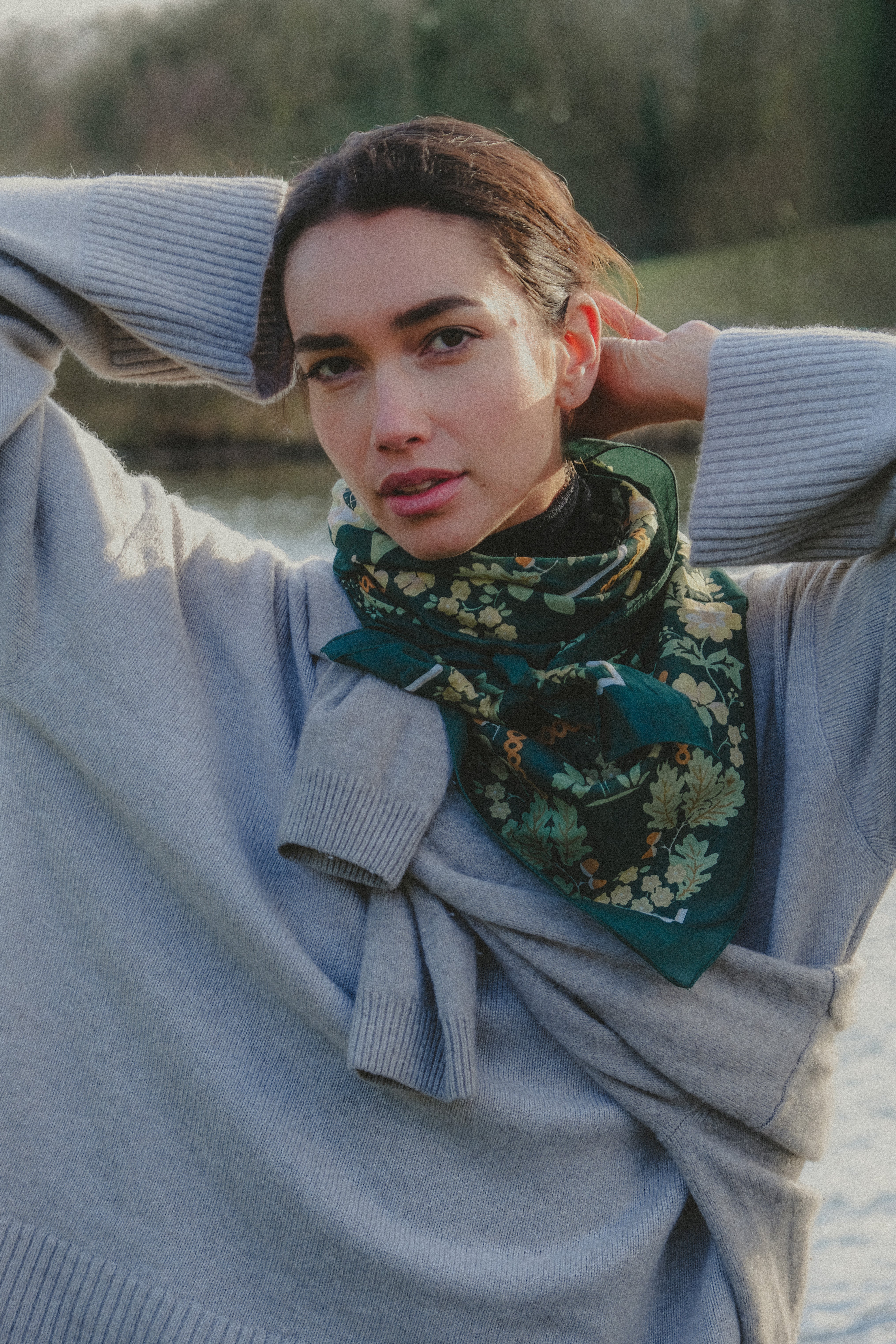 Retour de Forêt Green Forest cotton
