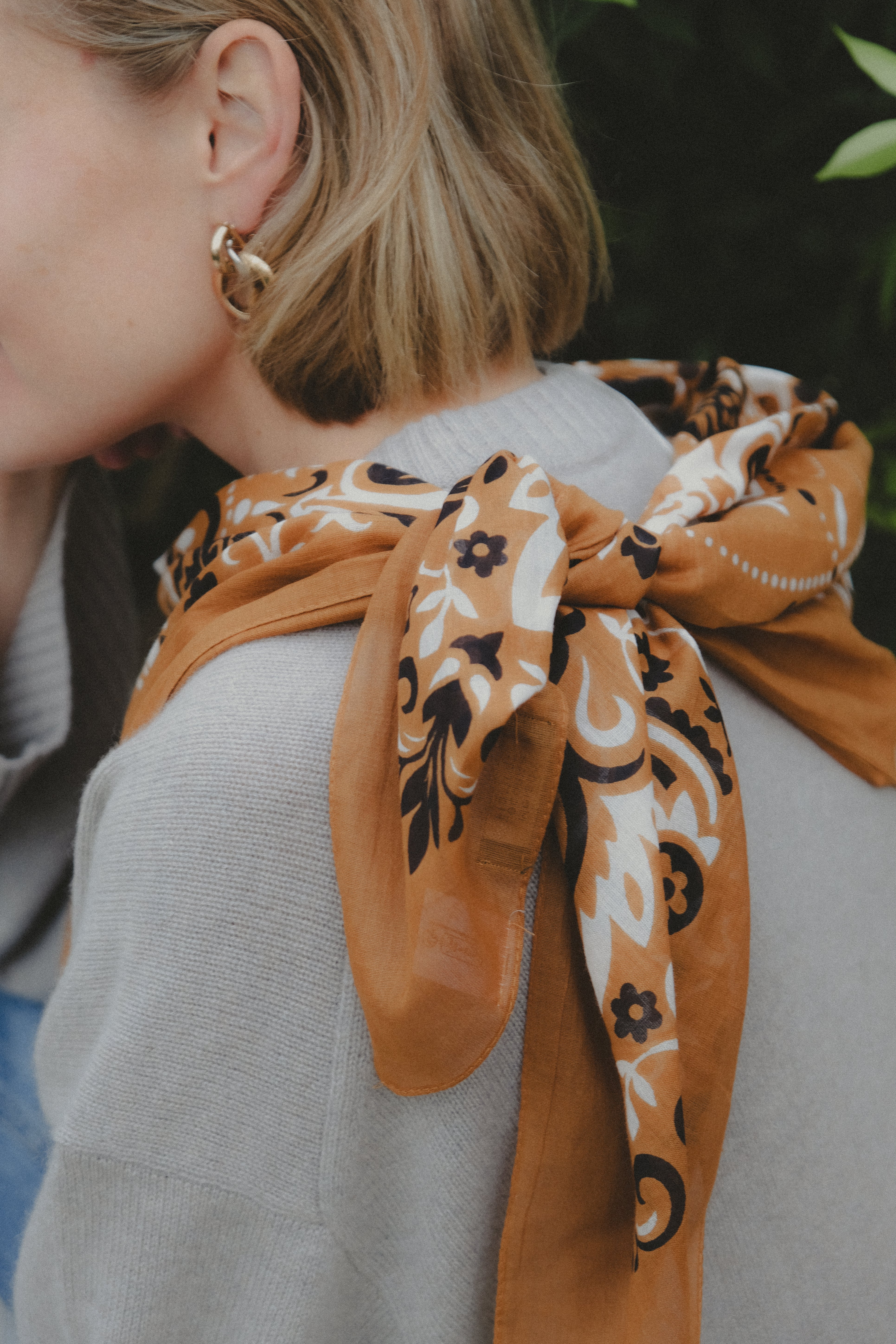 Bandana camel cotton