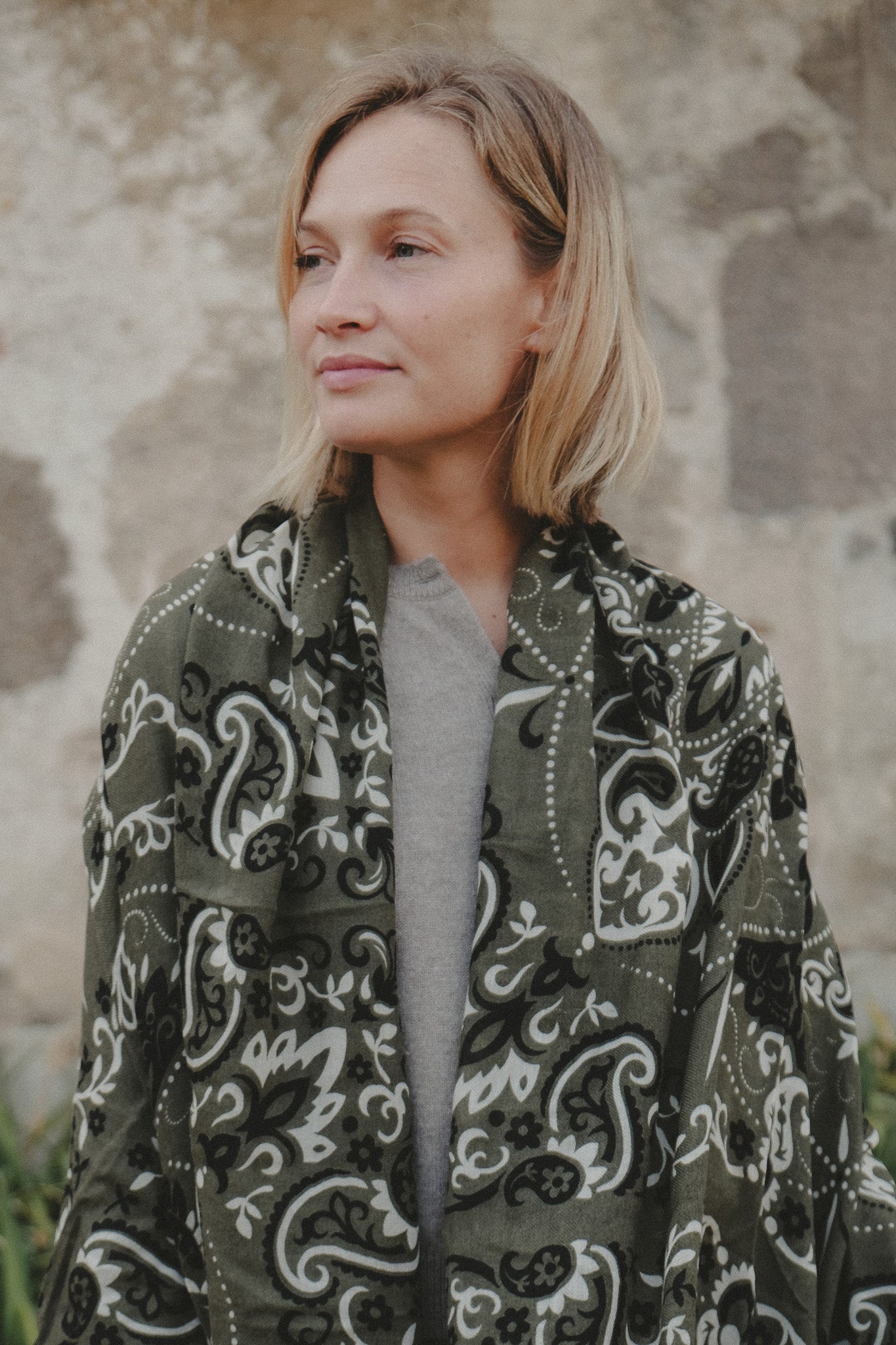 Khaki scarf bandana