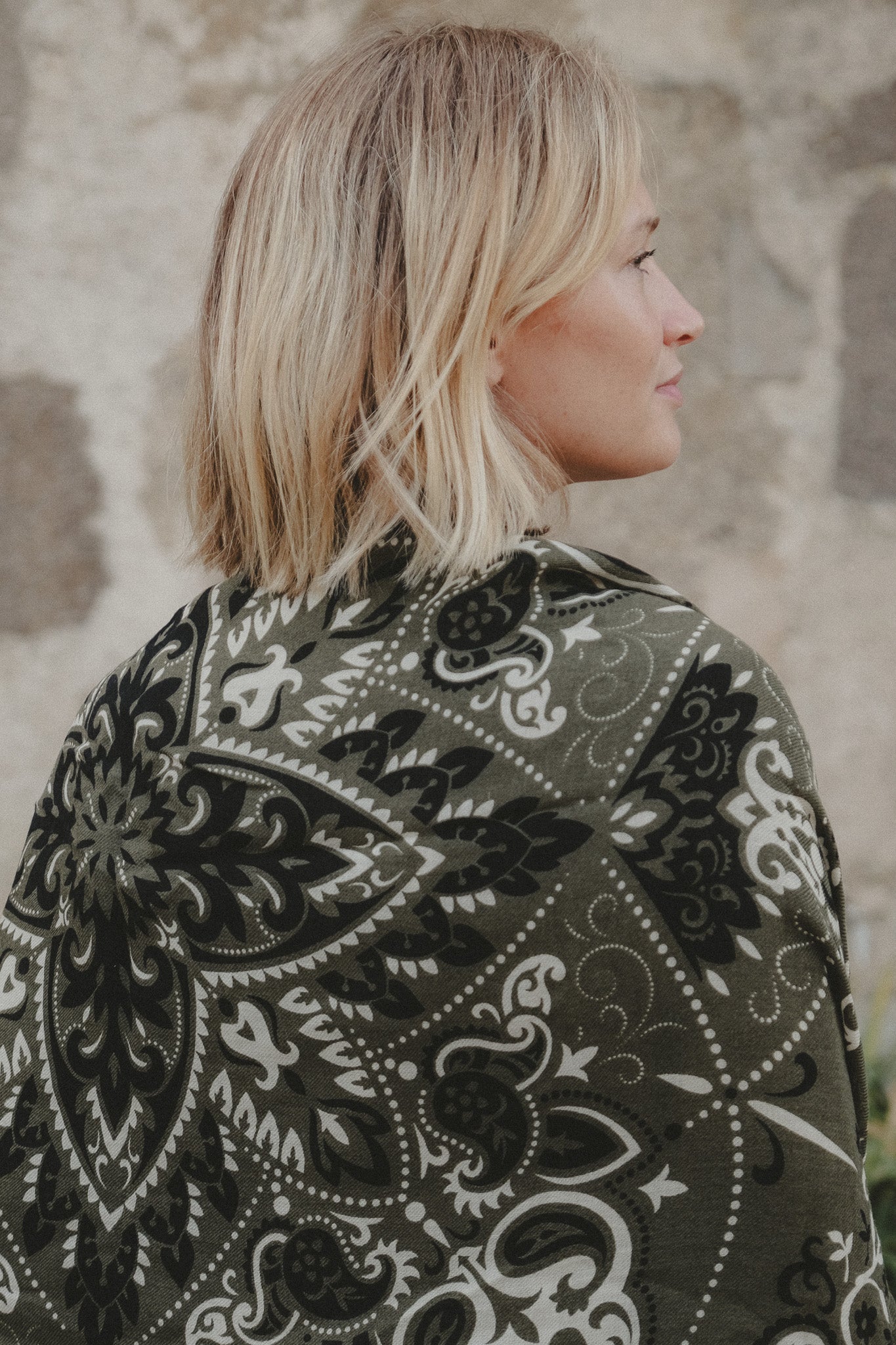 Khaki scarf bandana