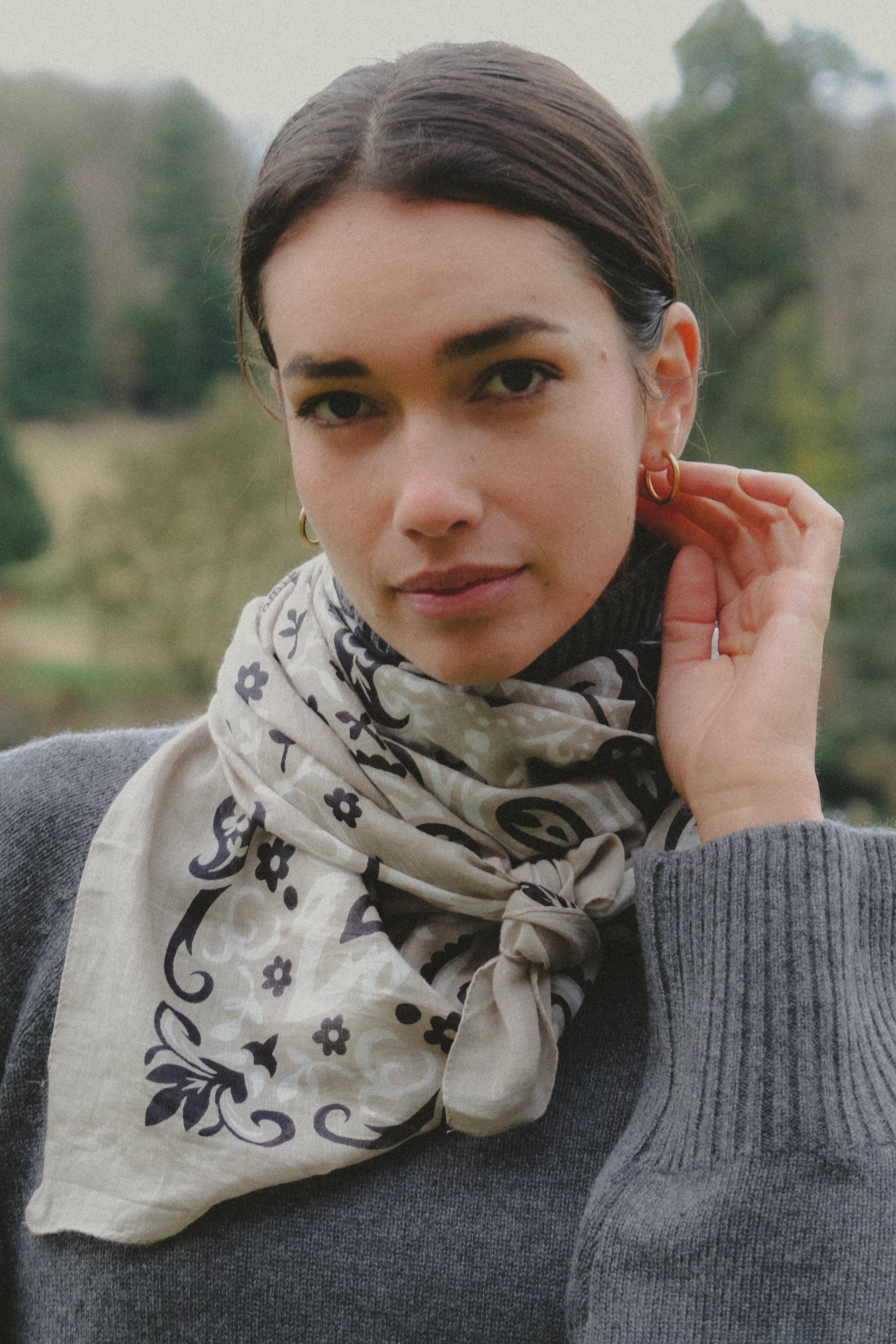 Bandana Taupe cotton