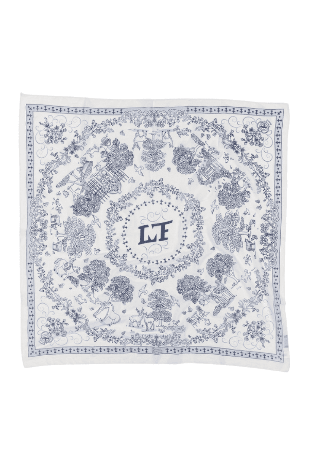 Toile de Jouy Navy cotton