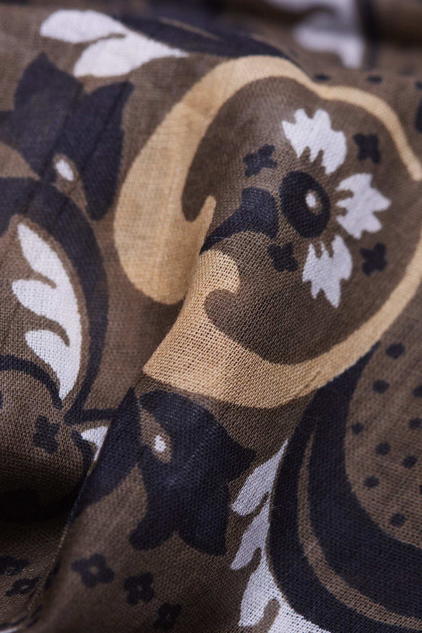 Bandana Flowers Army cotton