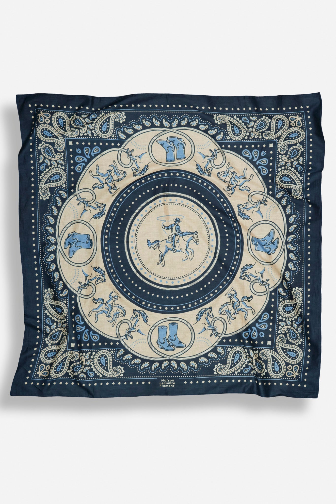 Rodeo Dark Navy Silk
