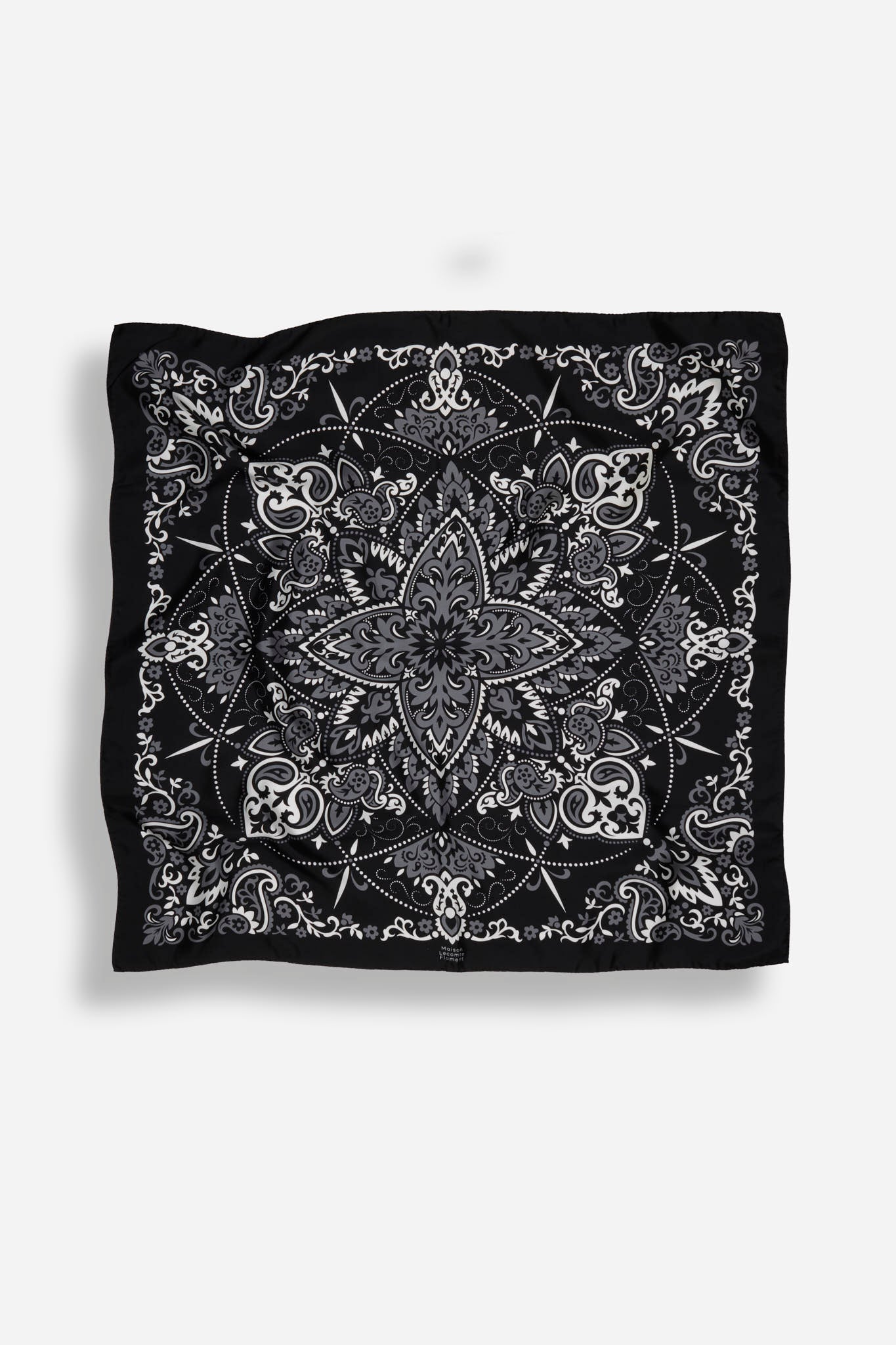 Bandana Black Silk