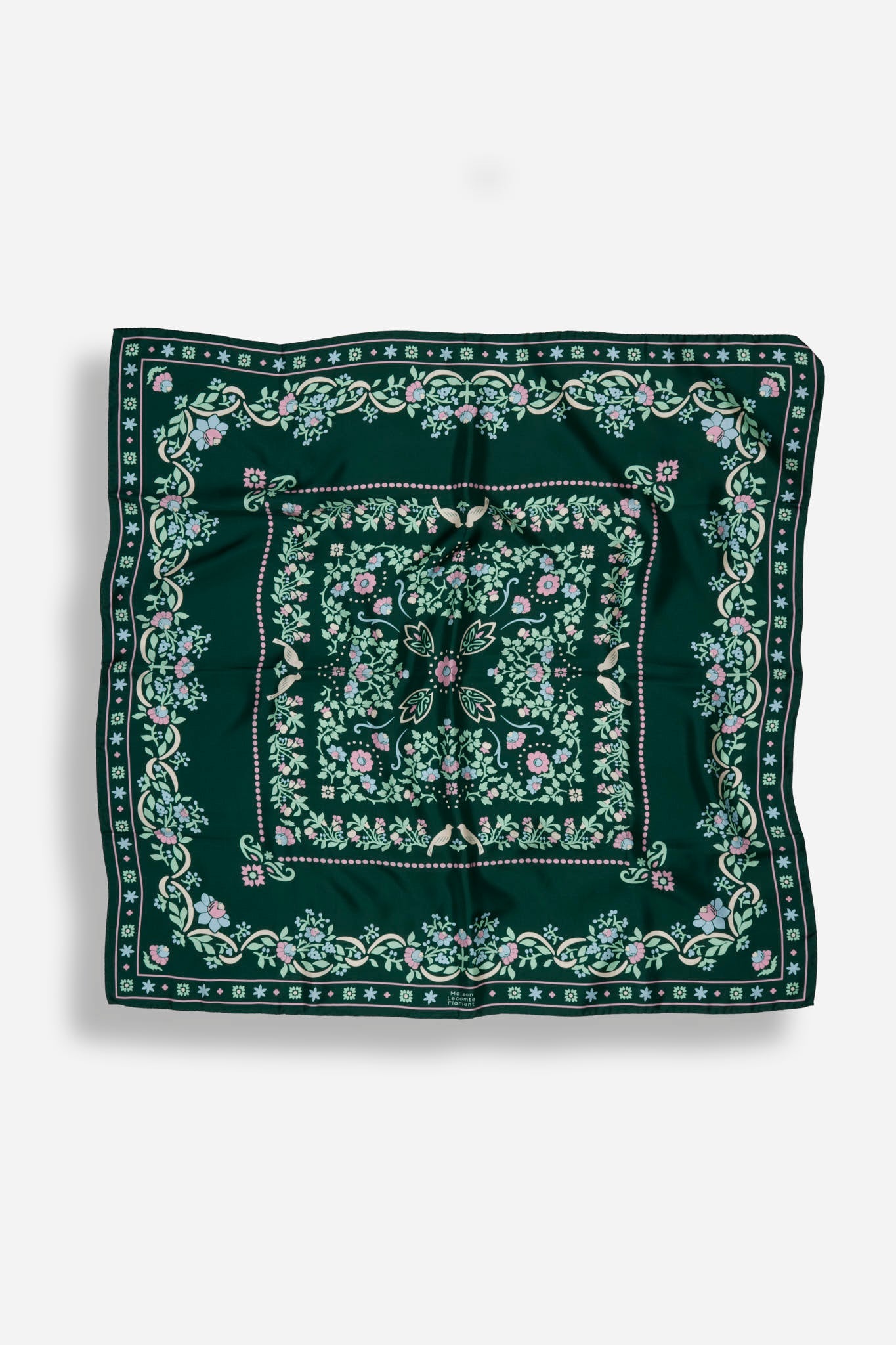 Secret garden Green Silk