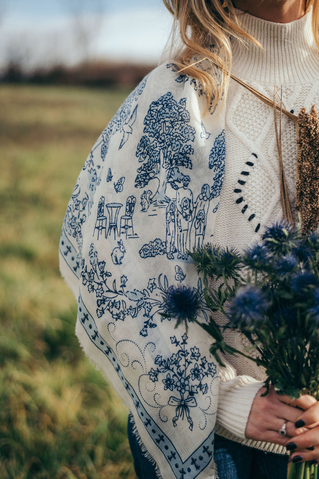 Toile de Jouy Navy WS