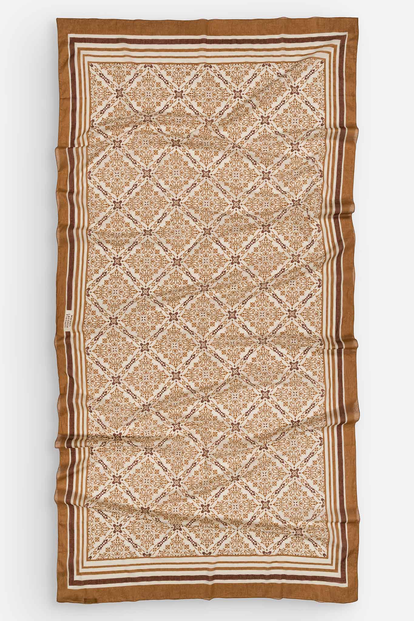 Large Azulejos Cappuccino Sarong
