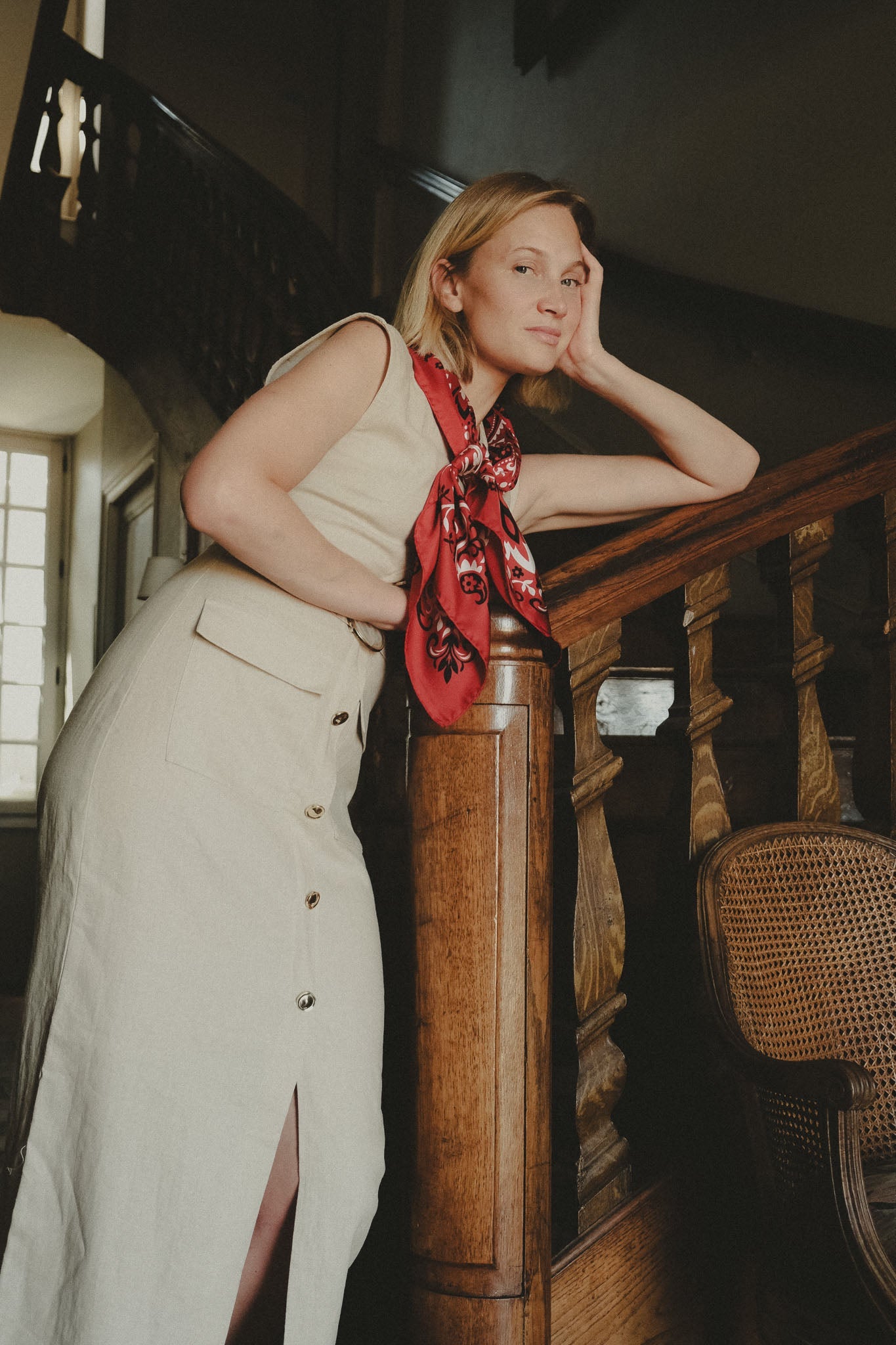 Bandana Red Silk