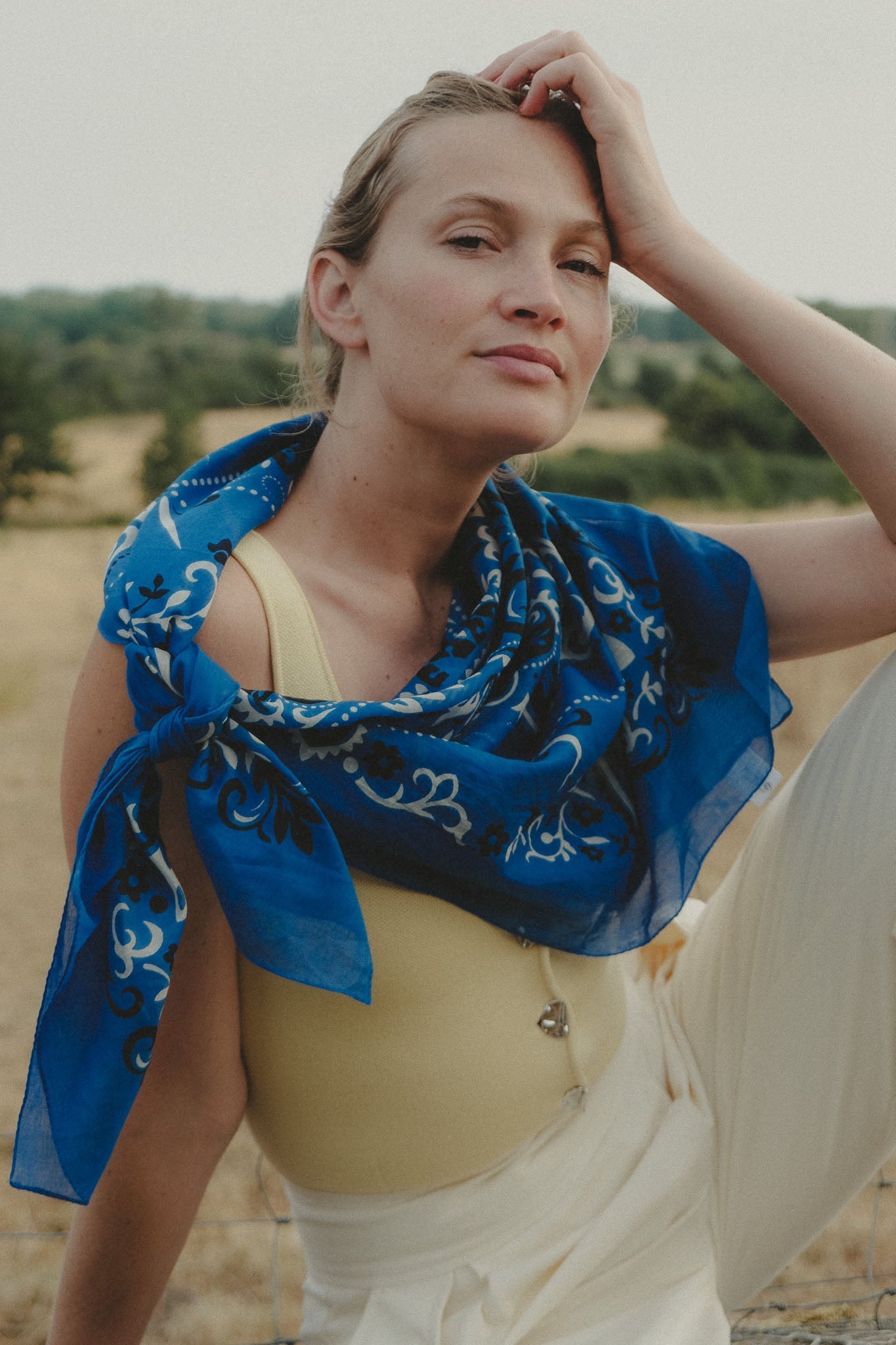 Bandana Blue cotton
