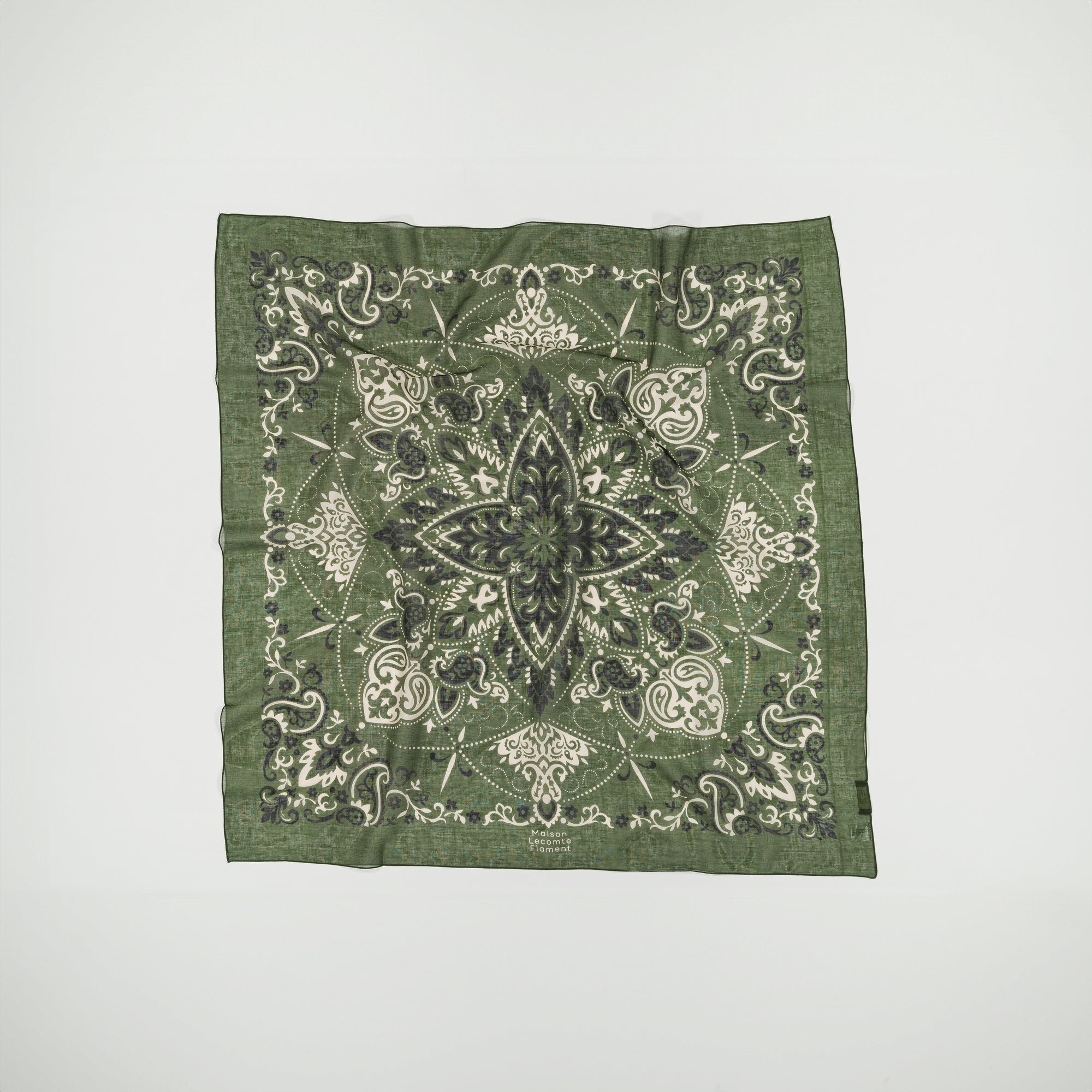 Bandana Green Forest cotton
