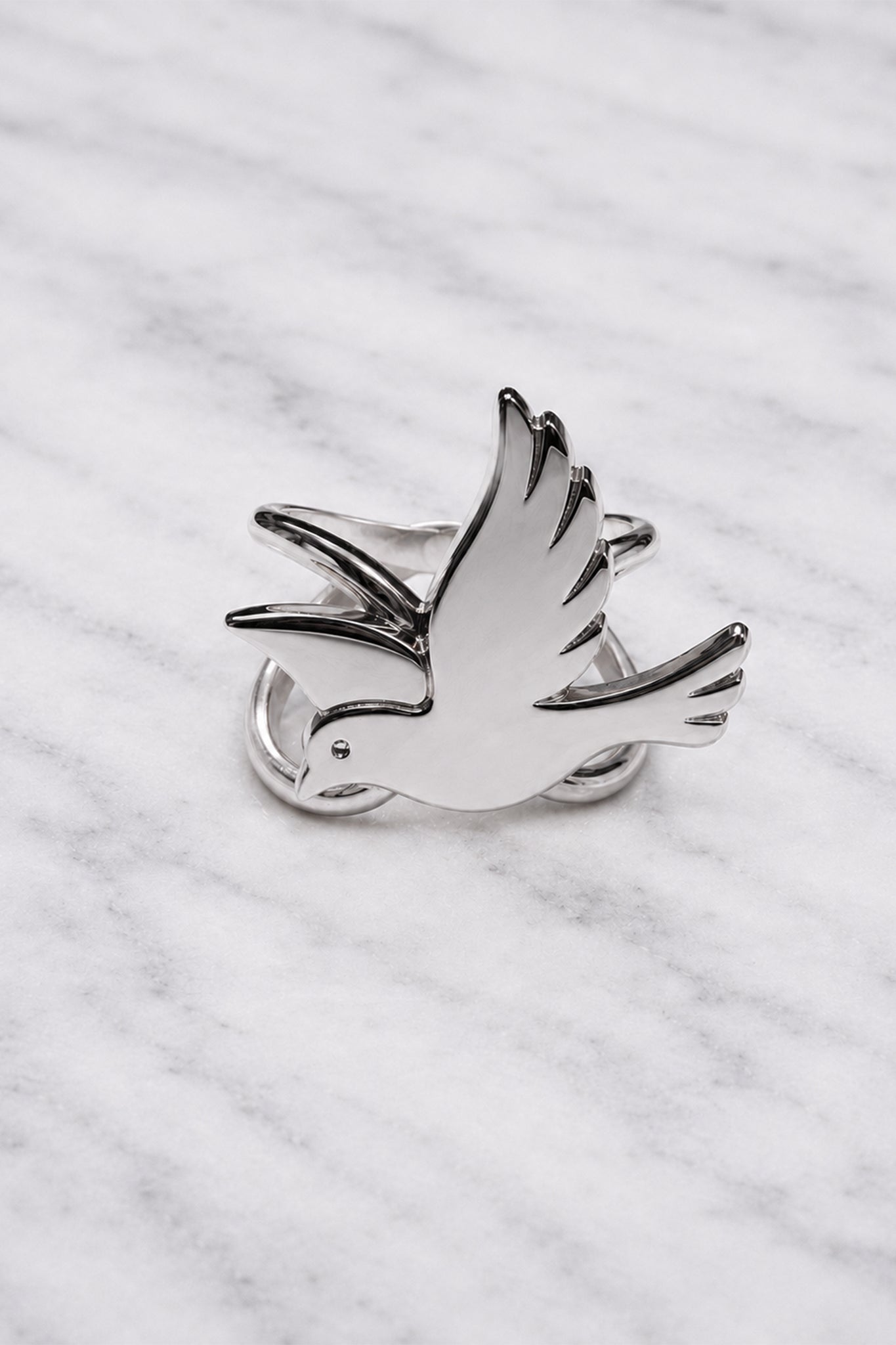 Silver Colombe Ring