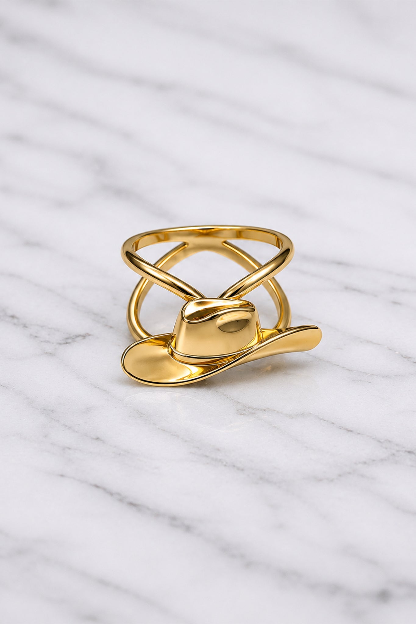 Gold Cowboy Hat Ring