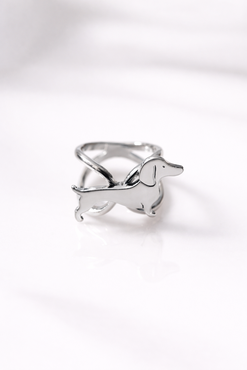 Silver Teckel rings