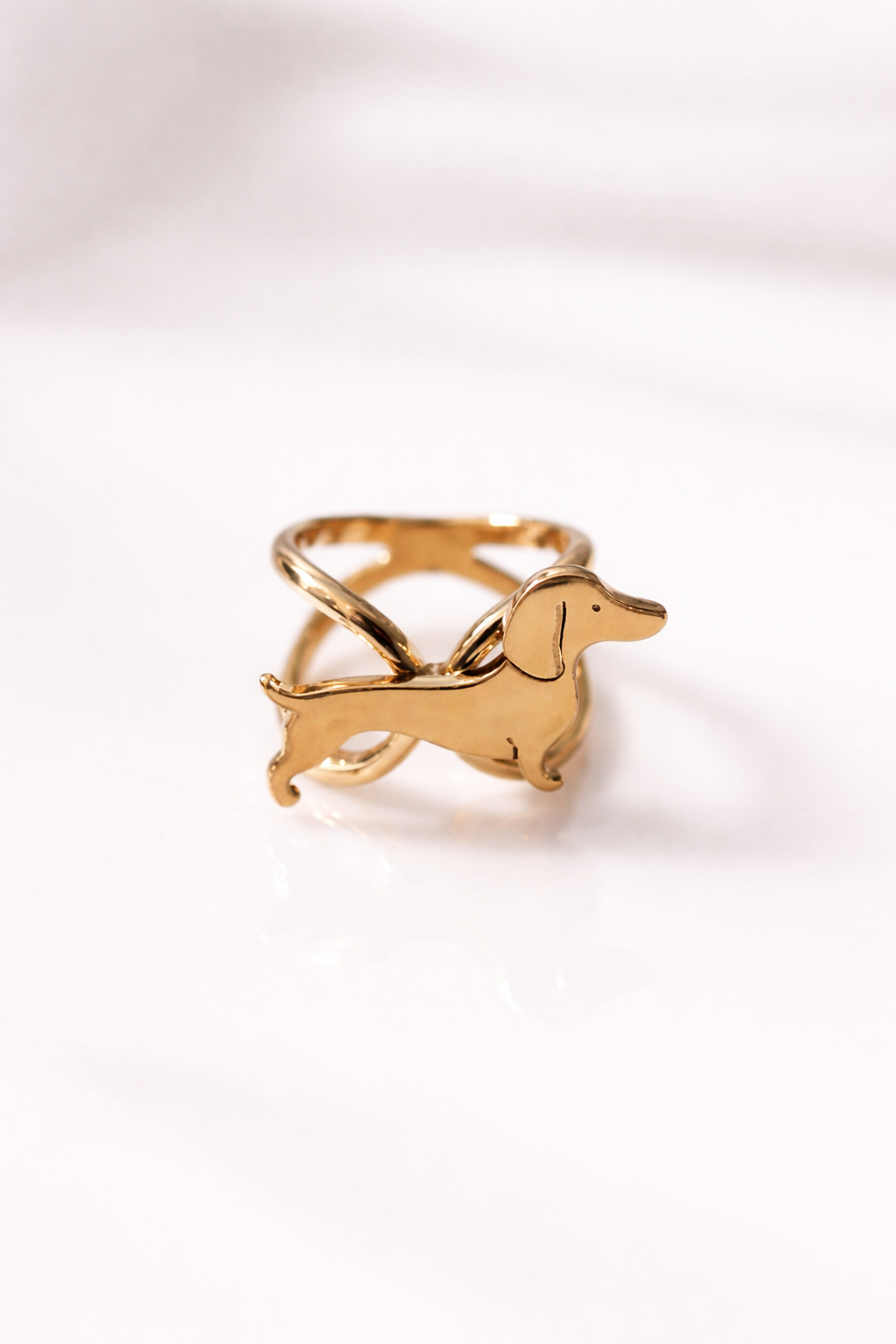 Golden Teckel rings
