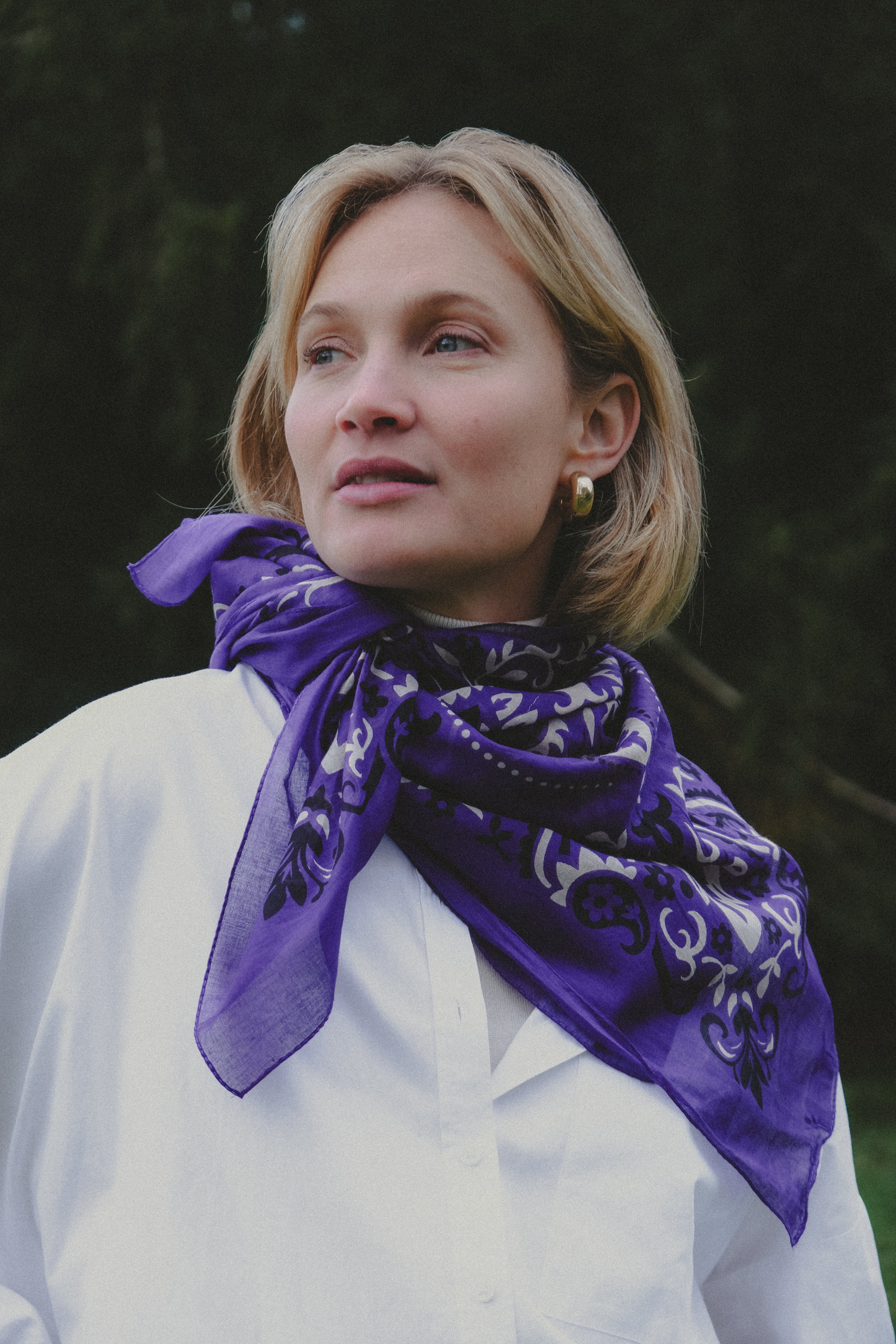 Bandana Purple cotton