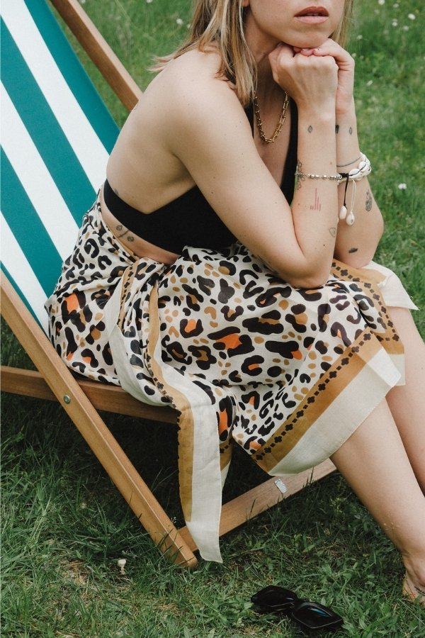 Large Leo Camel Sarong
