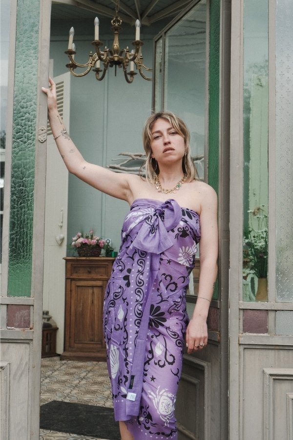 Lilac Crustaceans Sarong