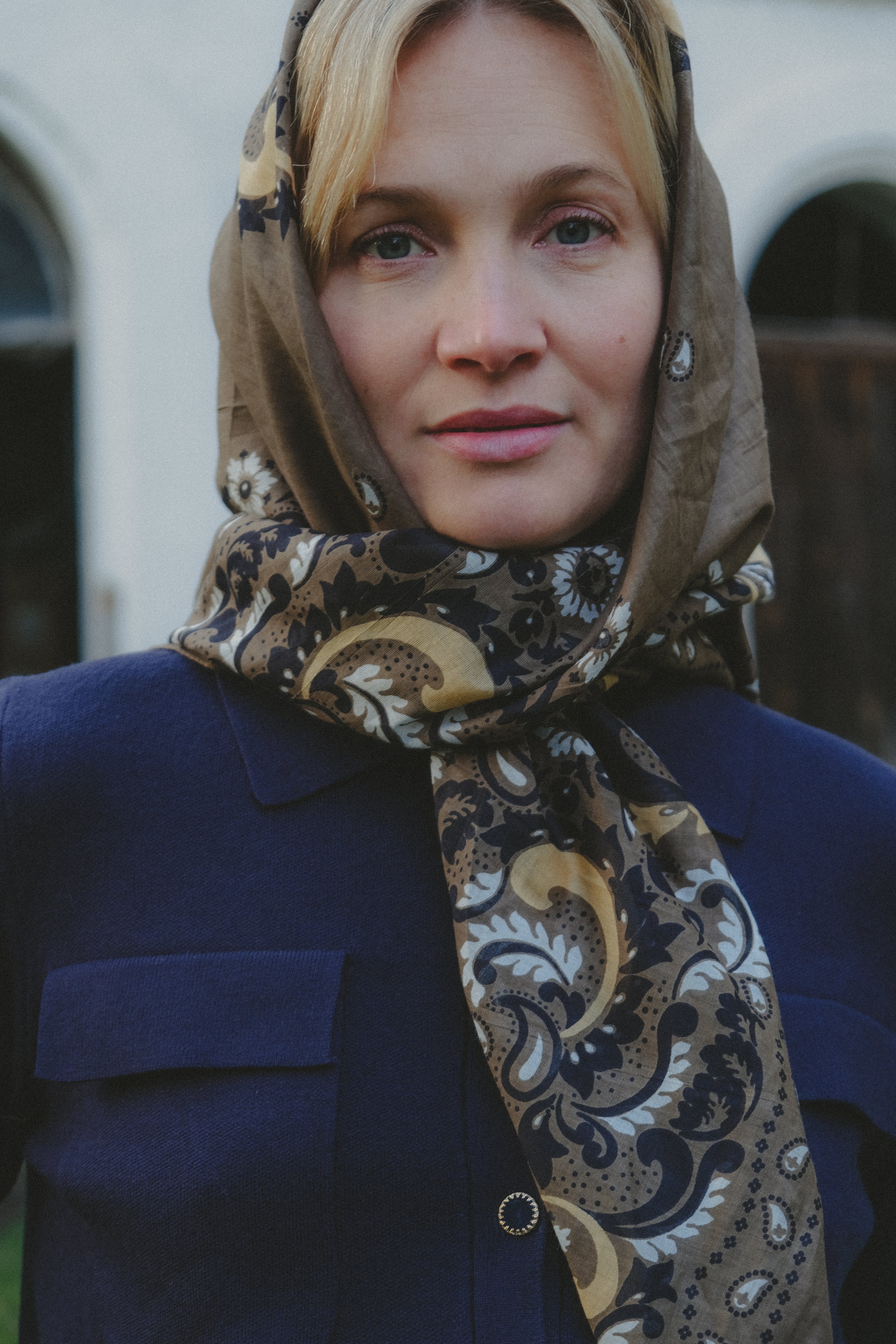 Bandana Flowers Army cotton