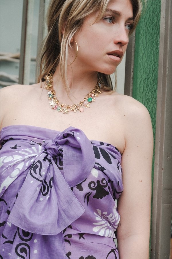 Lilac Crustaceans Sarong