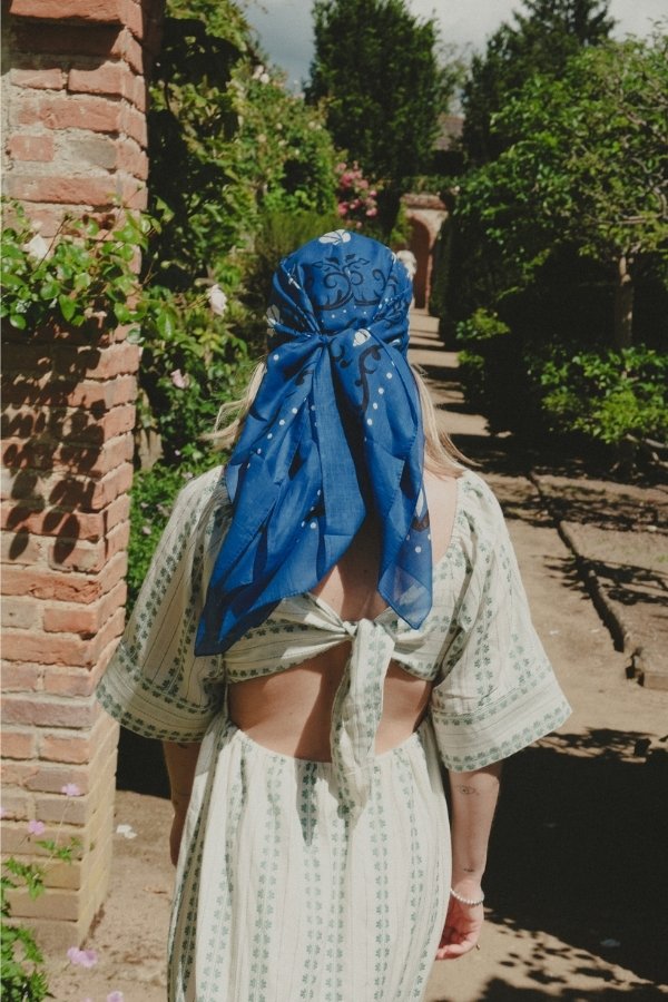 Bandana Blue Crustaceans Cotton