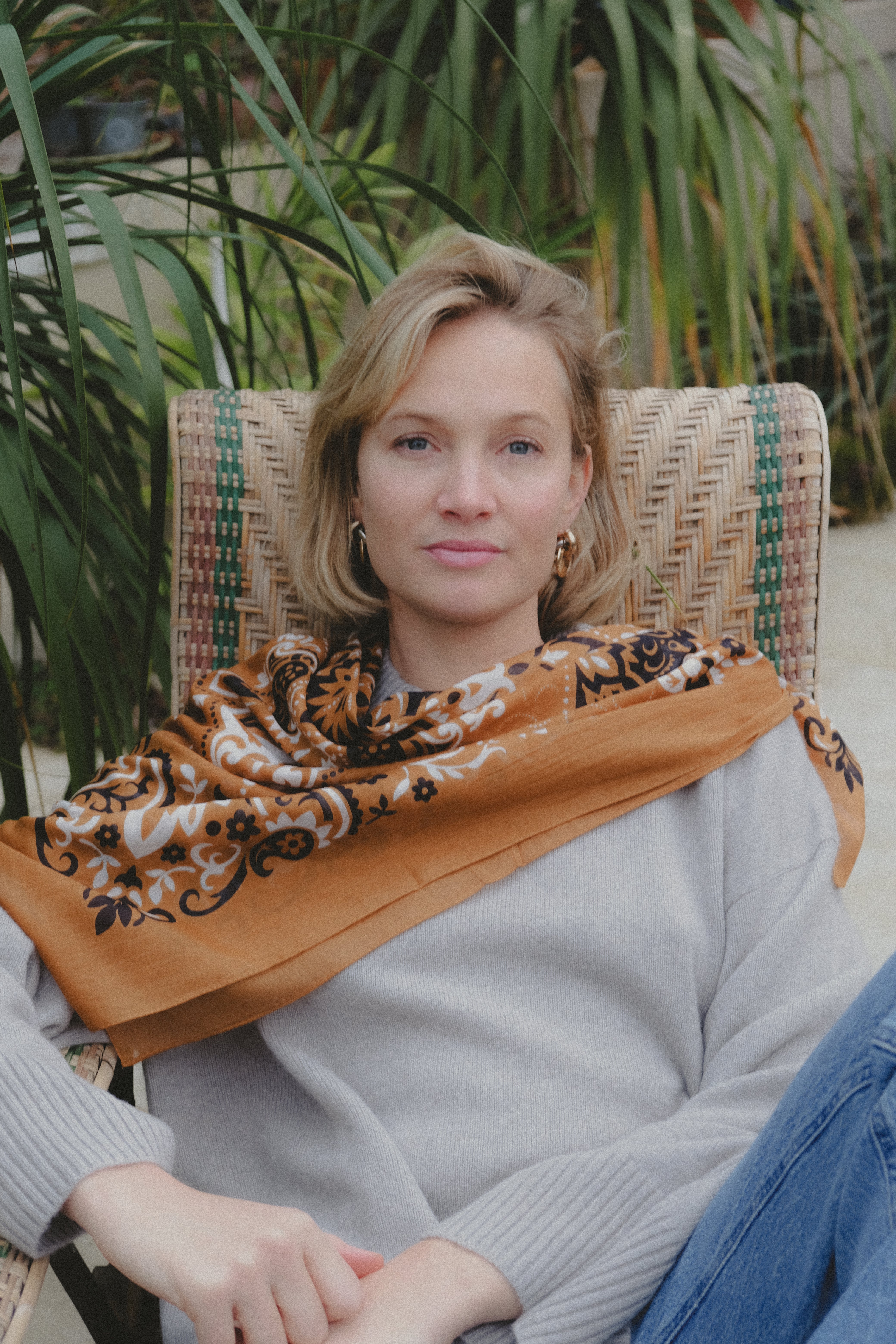 Bandana camel cotton