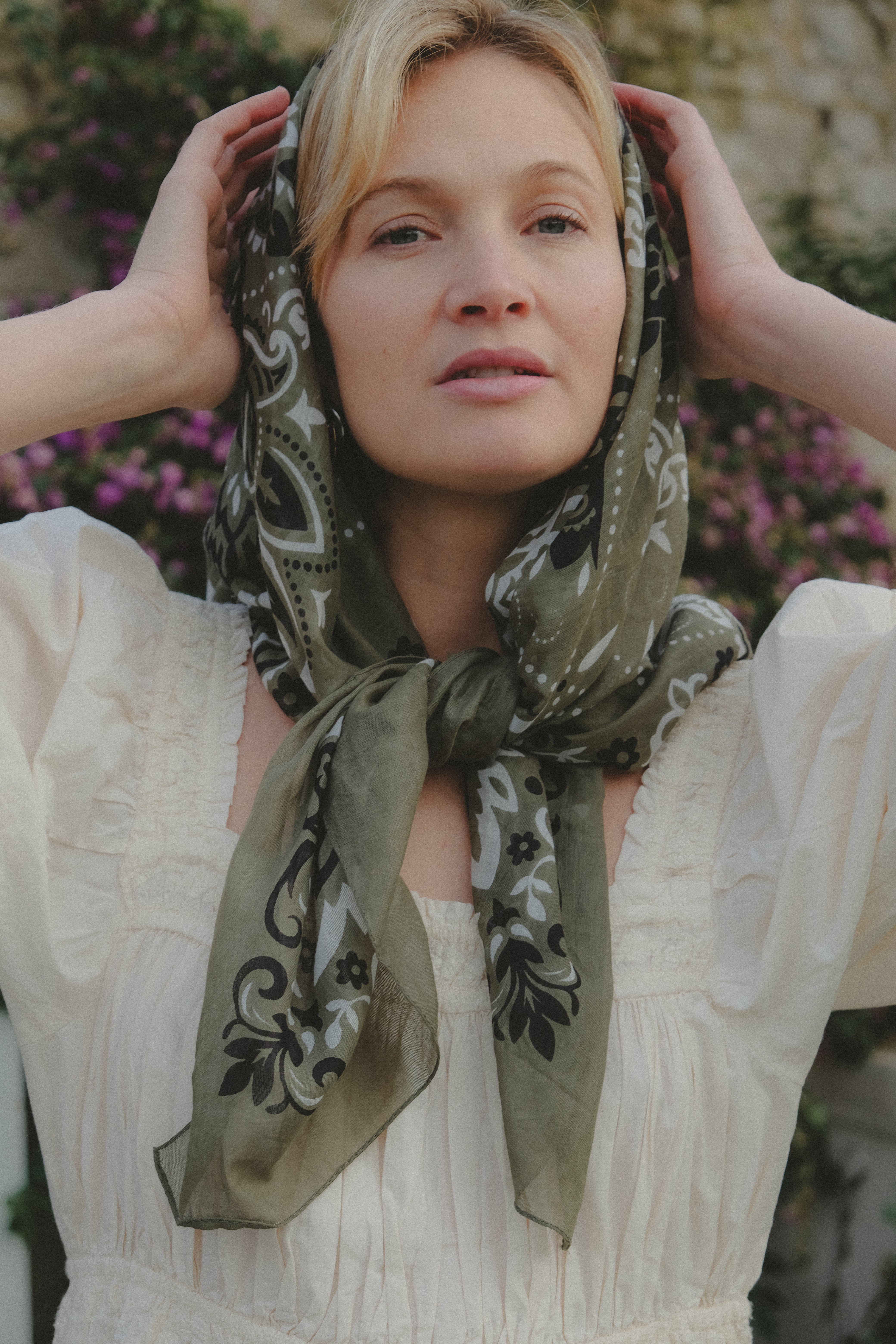 Bandana khaki cotton