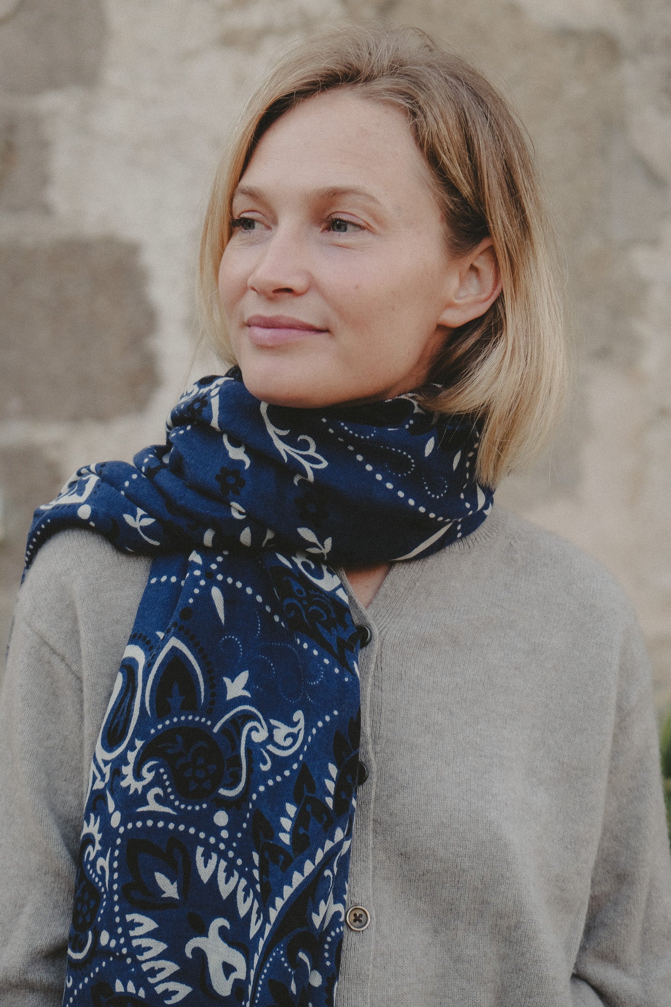 Navy scarf Bandana