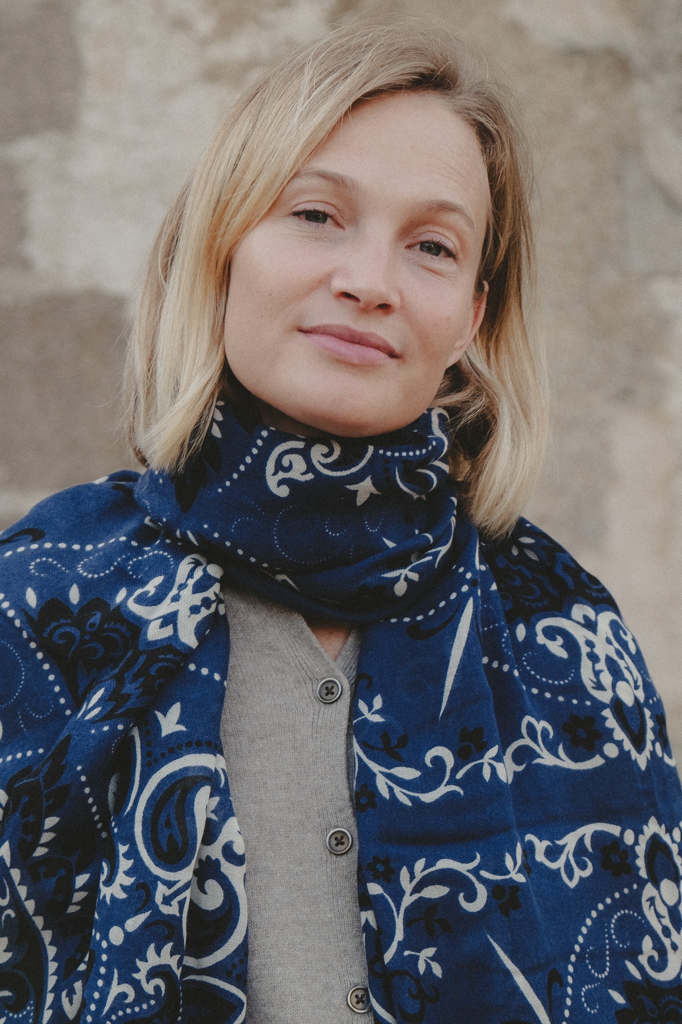 Navy scarf Bandana