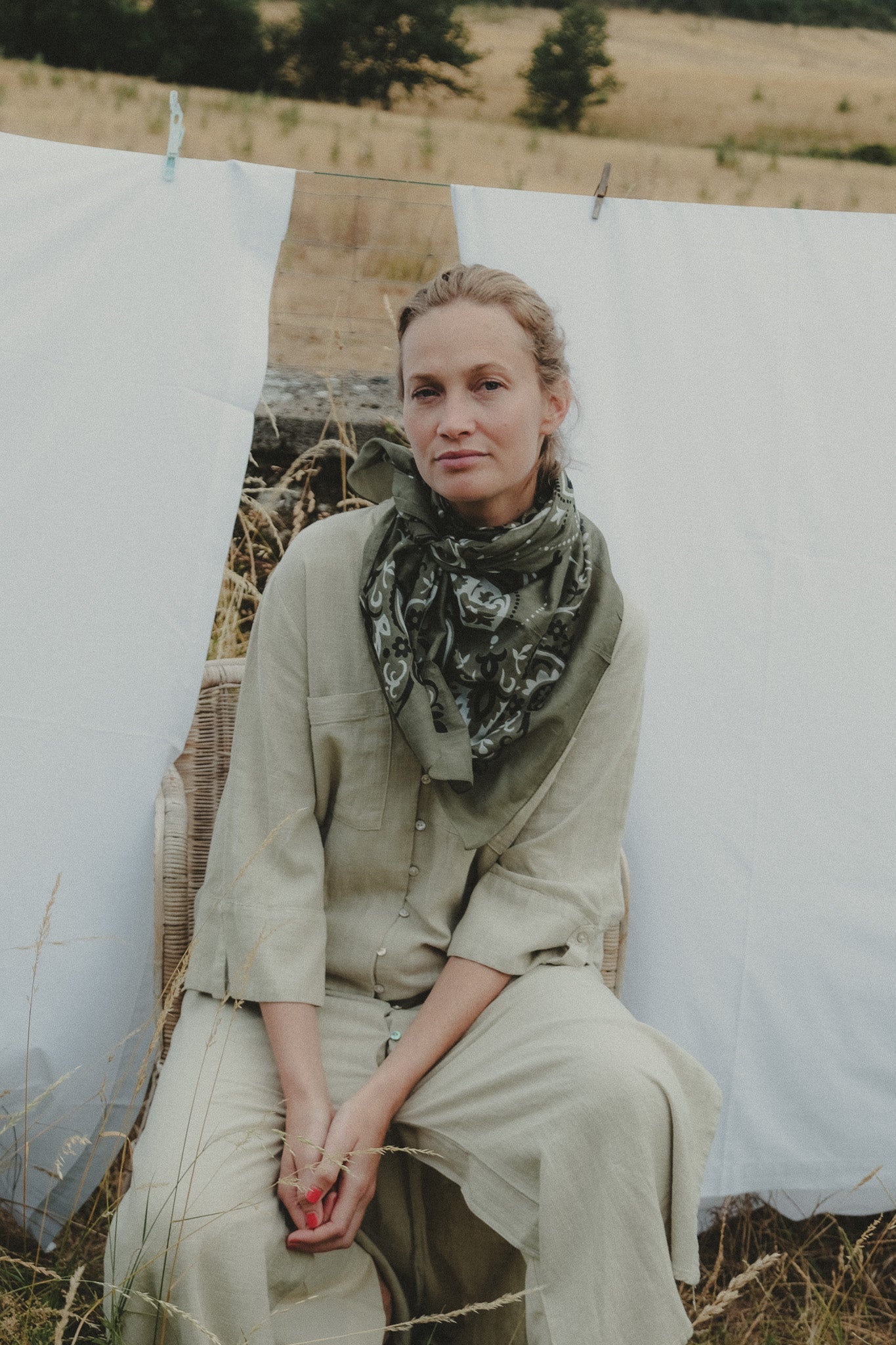 Bandana khaki cotton
