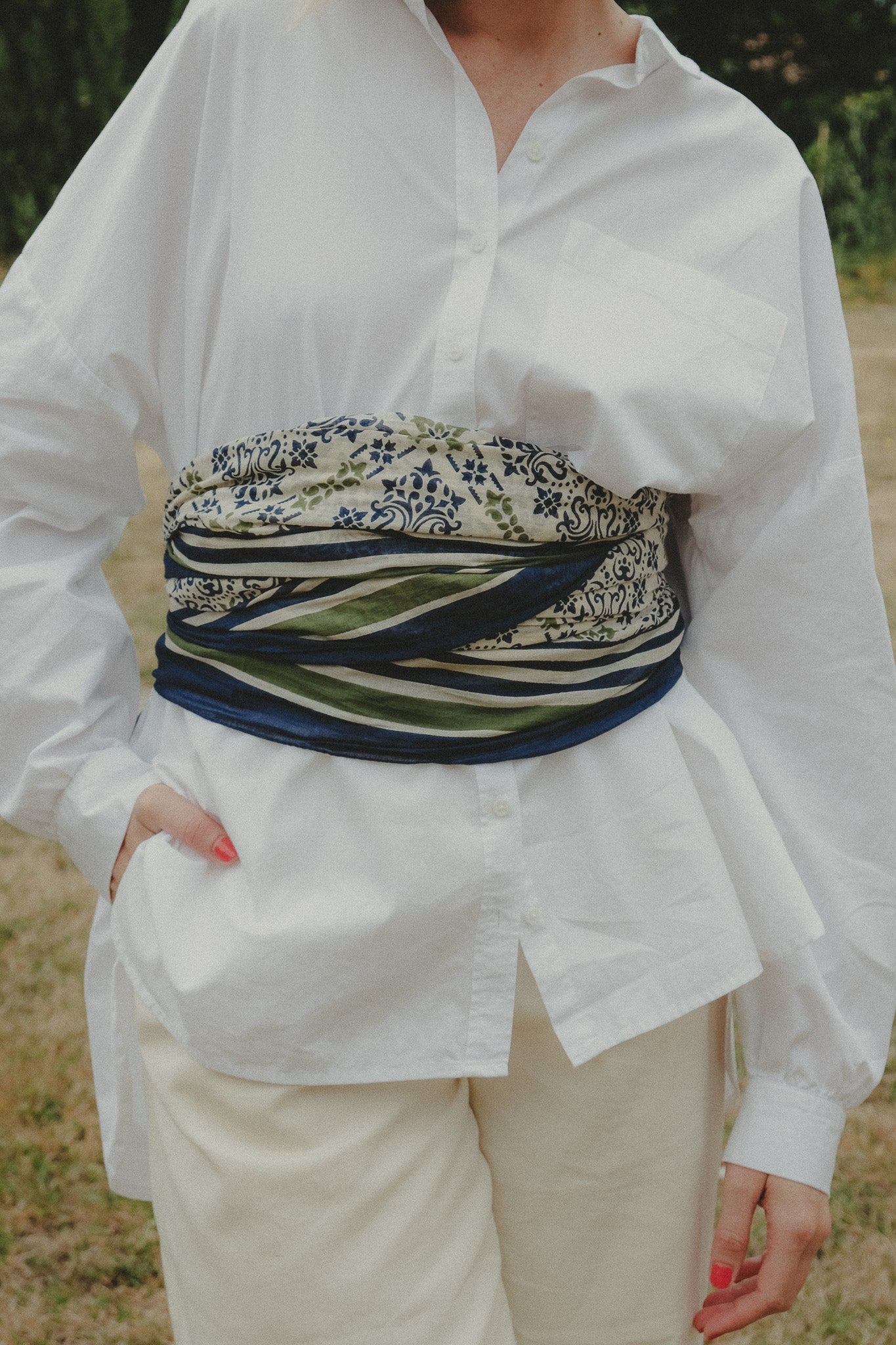 Azulejos Navy Sarong