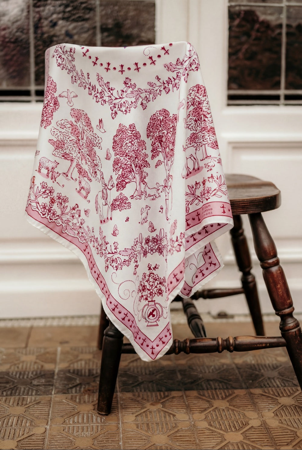 Toile de jouy Raspberry WS