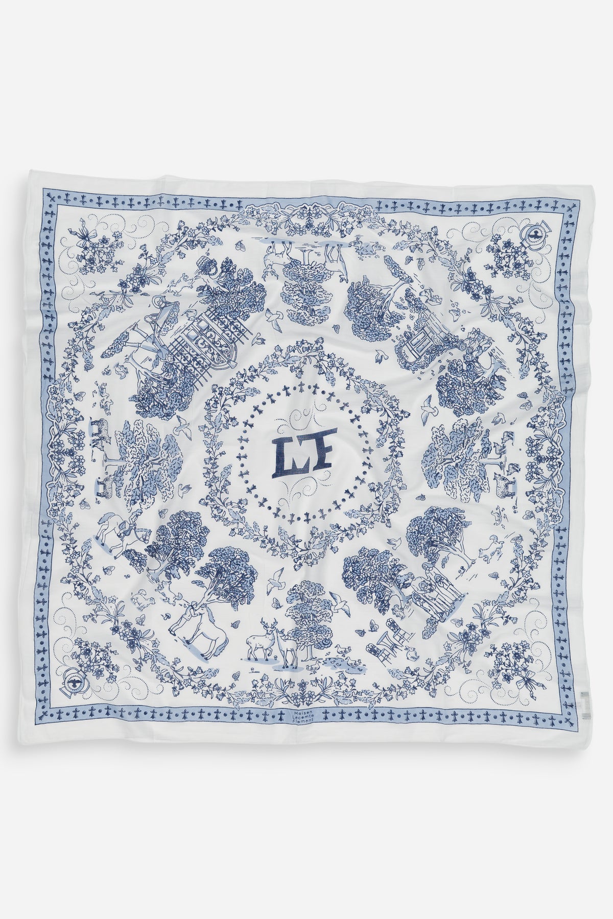 Toile de Jouy Navy cotton