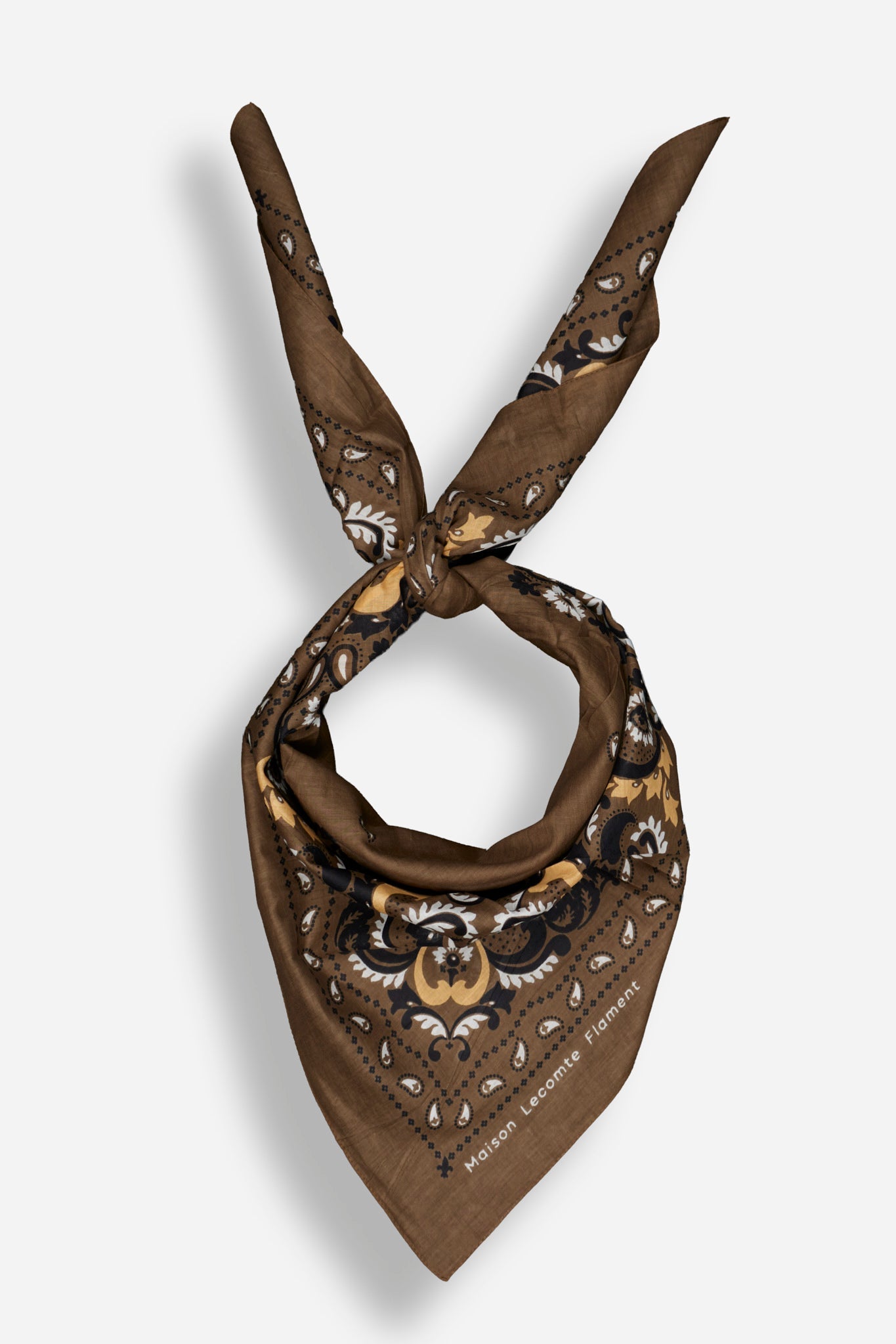 Bandana Flowers Army cotton