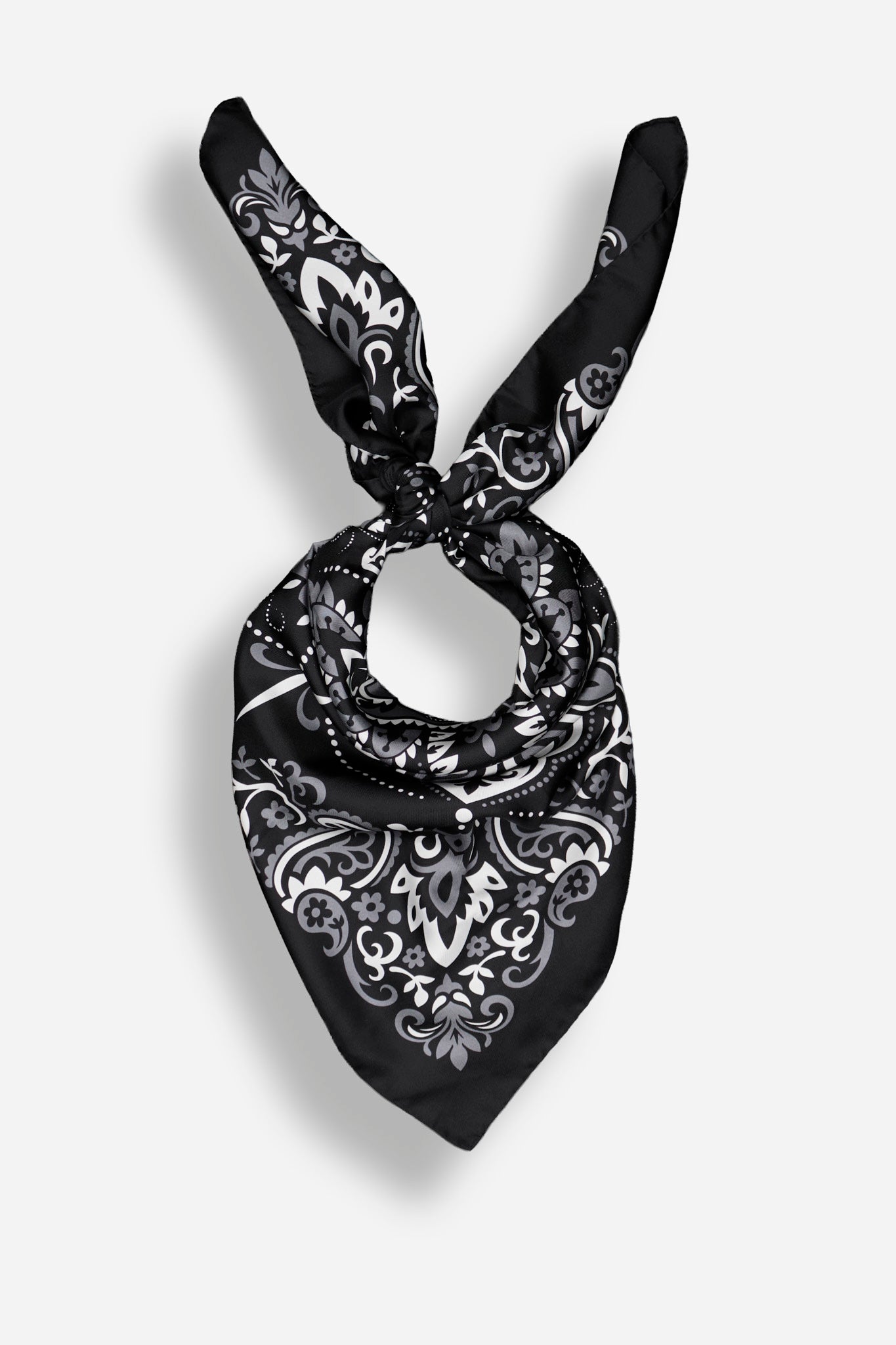 Bandana Black Silk