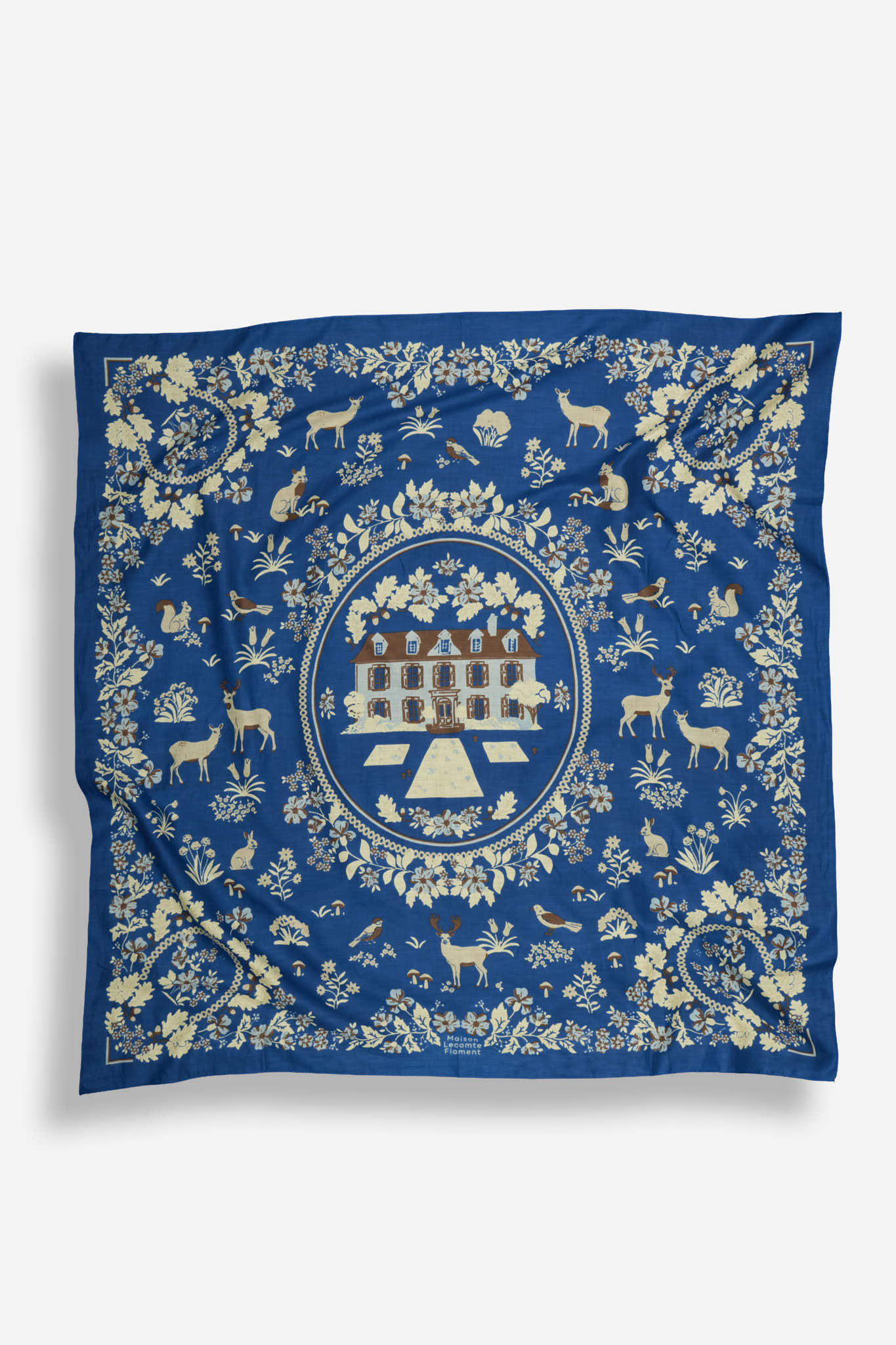Retour de Forêt Frosty Blue cotton