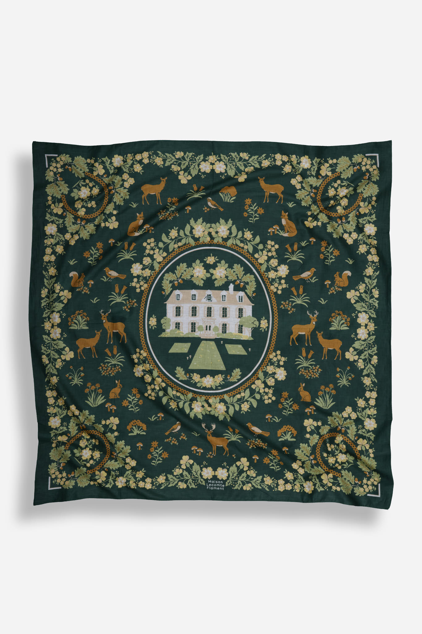 Retour de Forêt Green Forest cotton