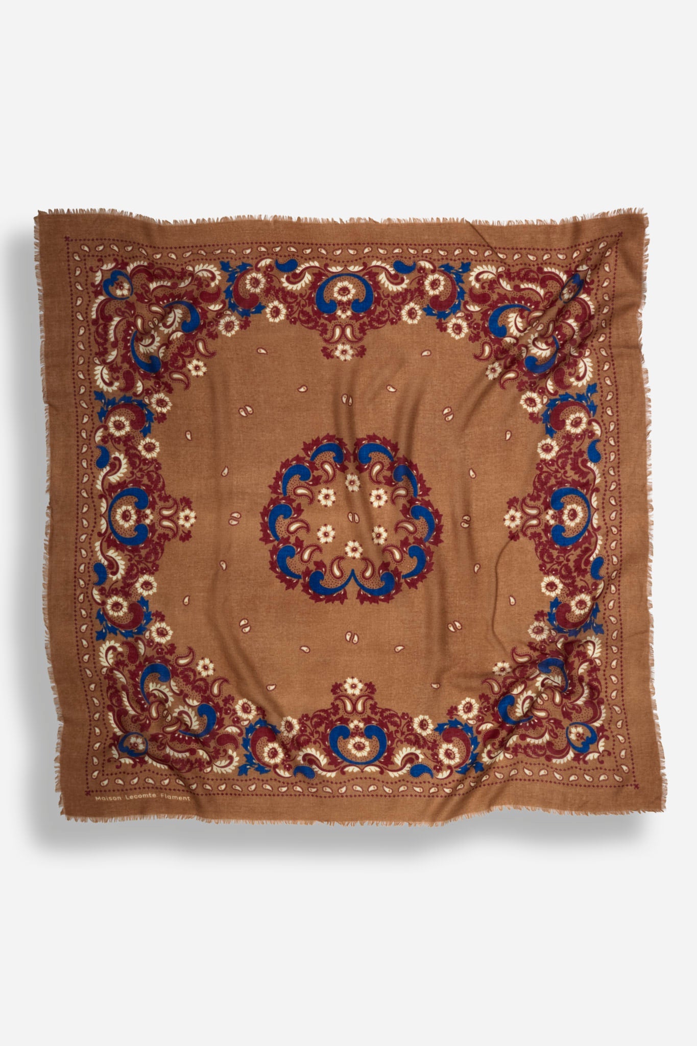 Bandana Flowers Camel WC