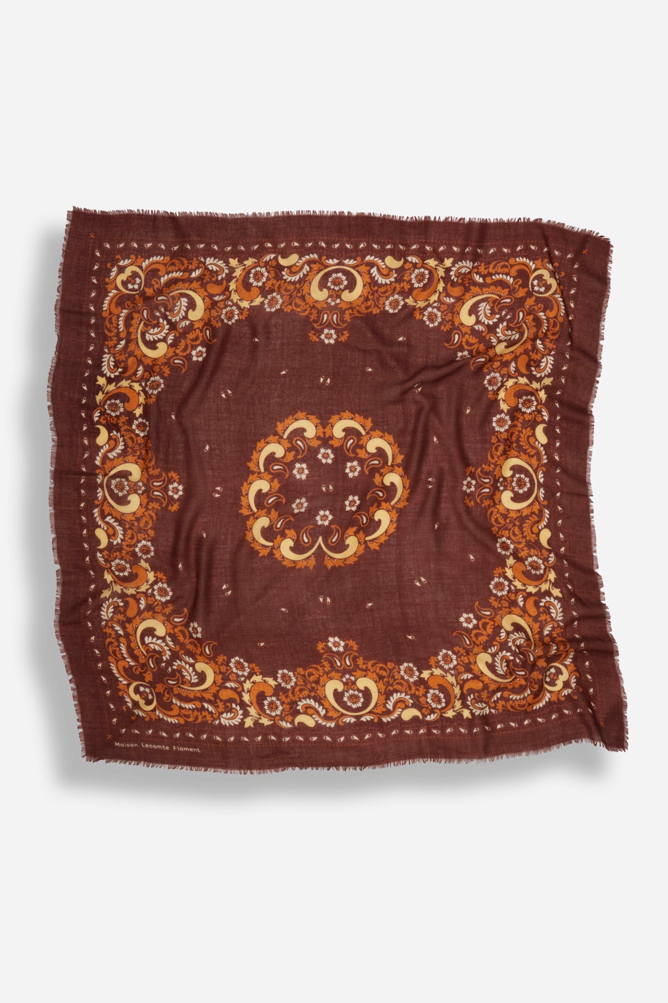 Bandana Flowers Chocolate WC