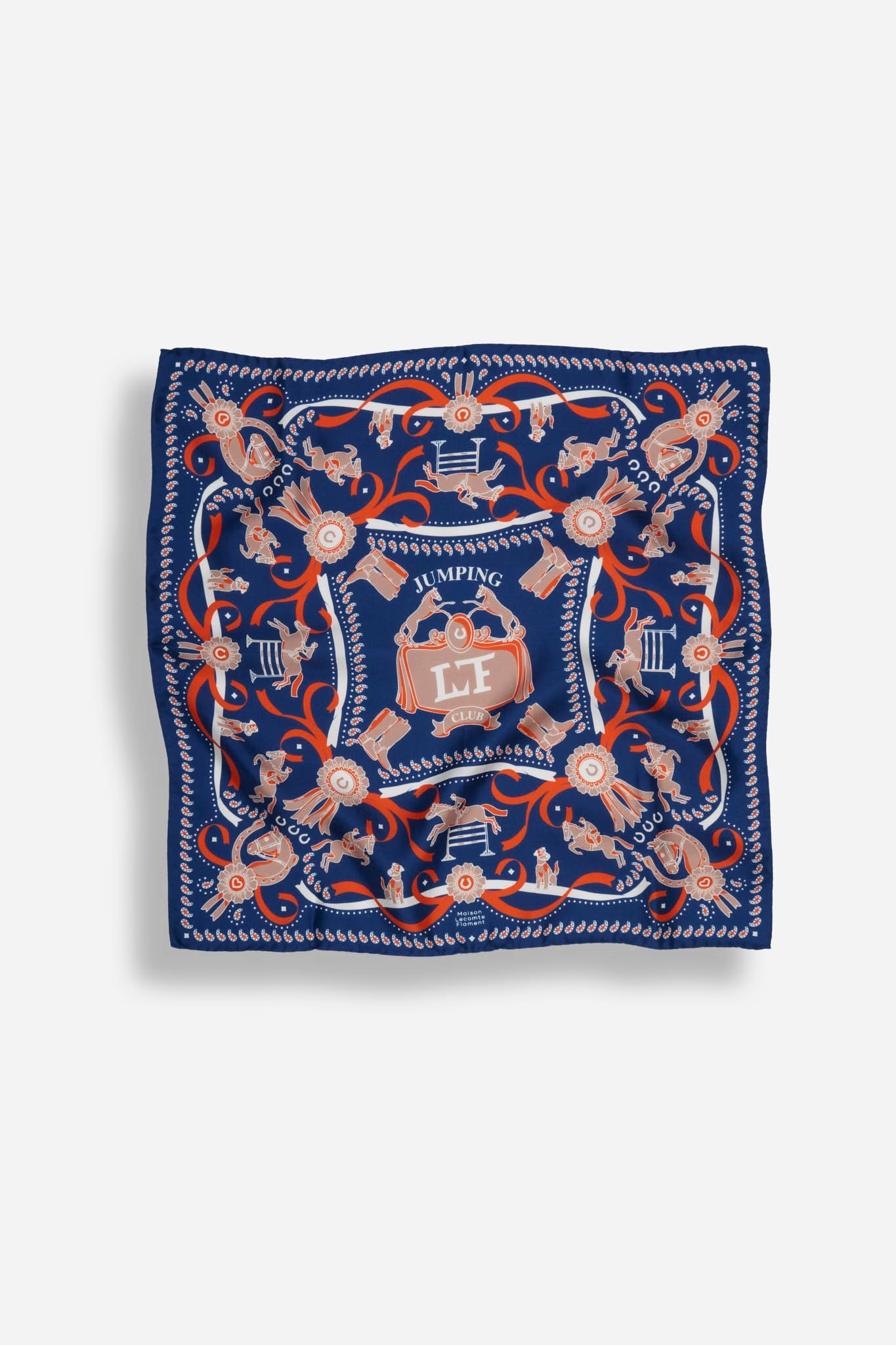 Small Jumping Royal Blue Silk