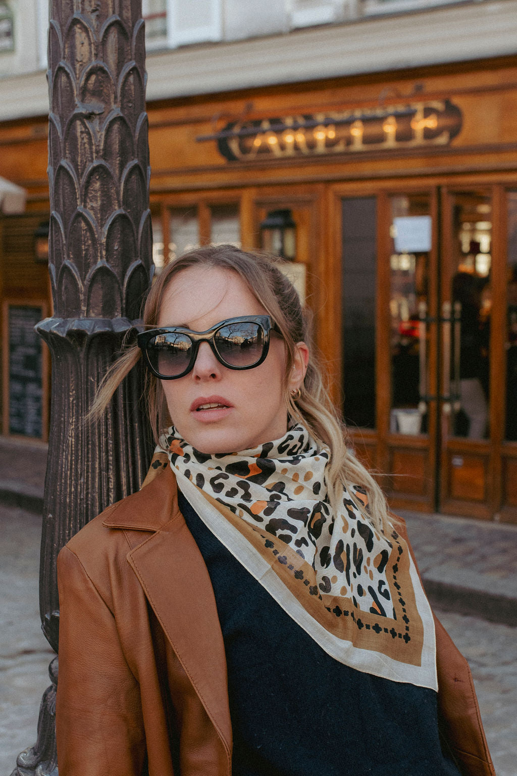 Leo beige camel cotton