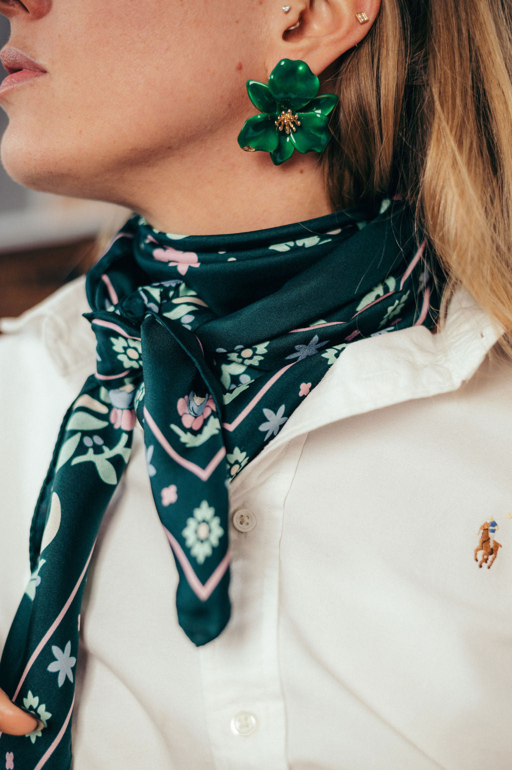 Secret garden Green Silk