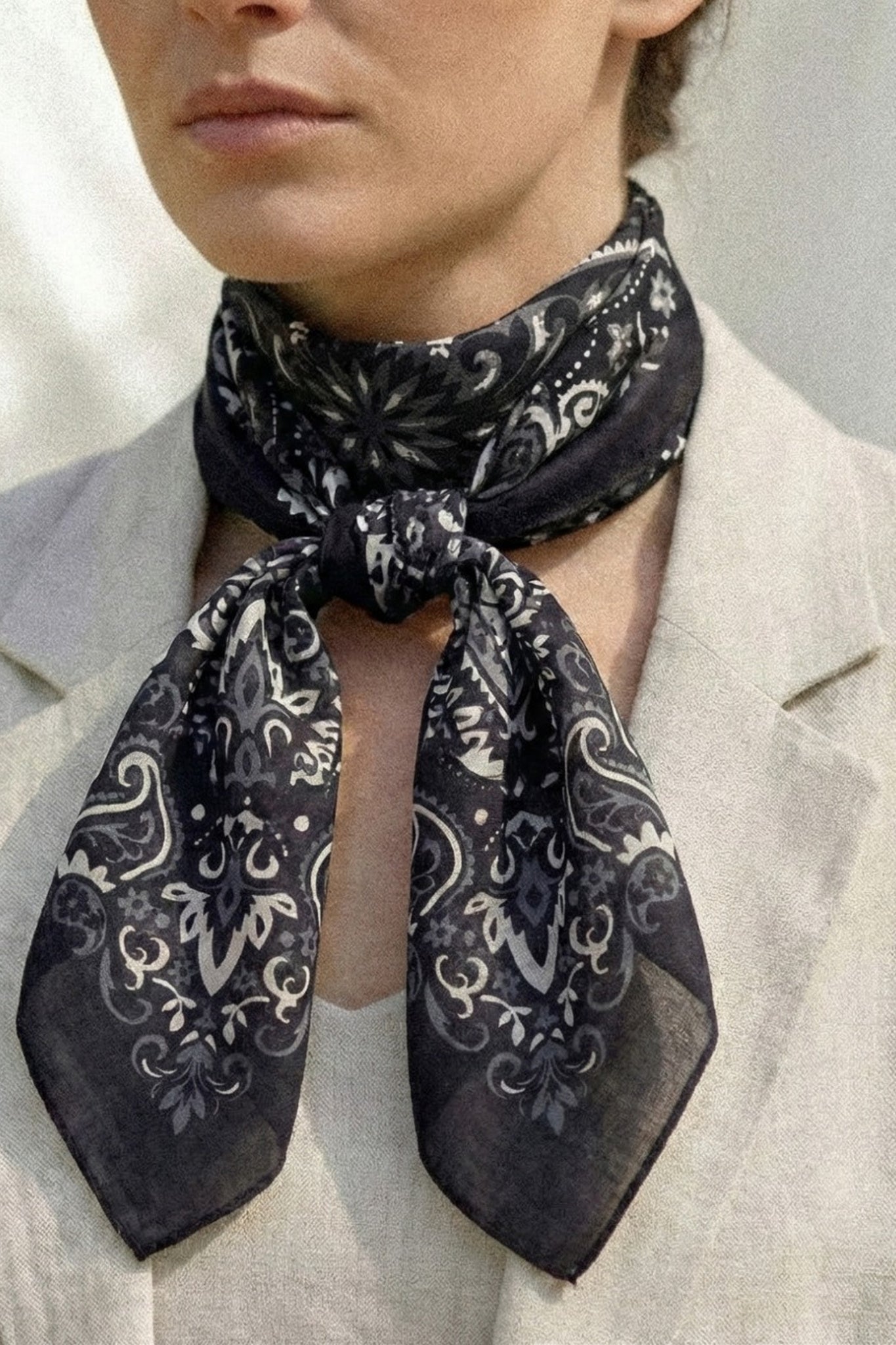 Bandana Black cotton