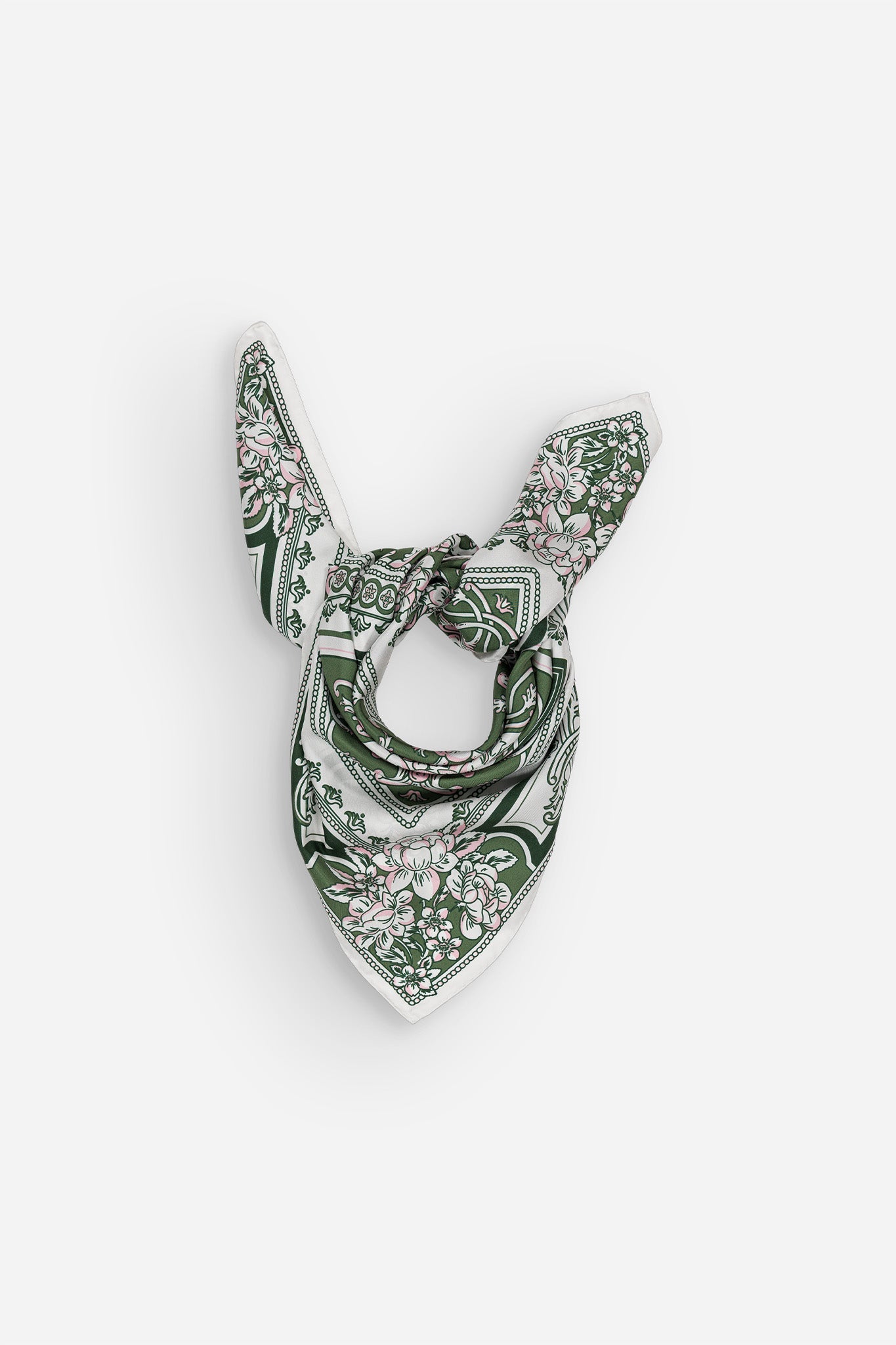 Mosaic Lichen Green Silk
