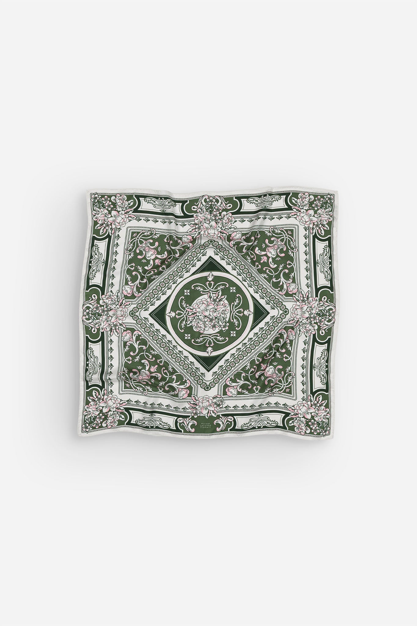 Mosaic Lichen Green Silk
