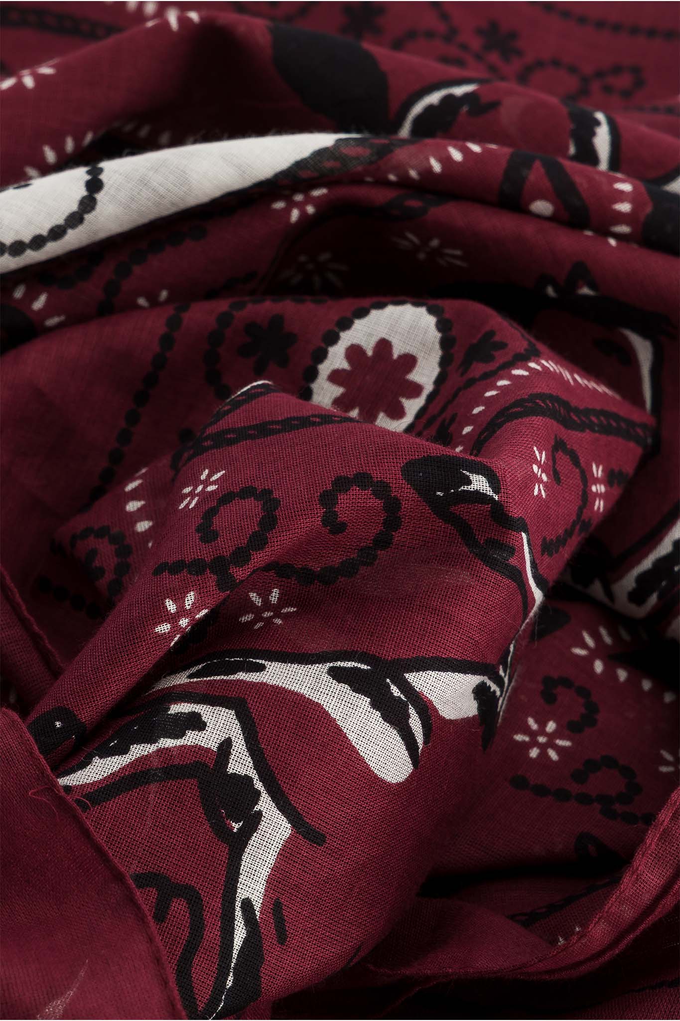 Far West Burgundy Cotton