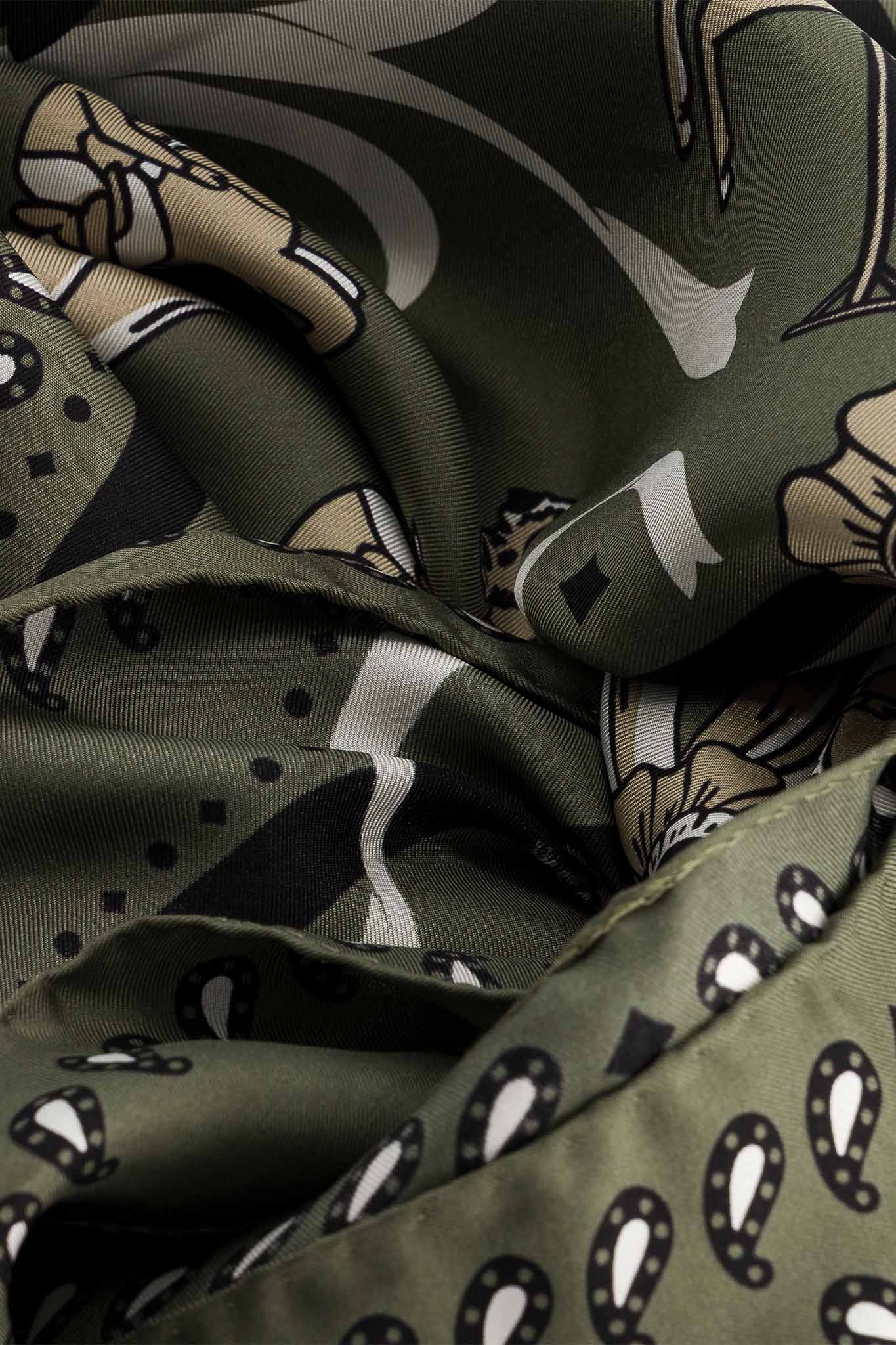 Jumping Olive Silk